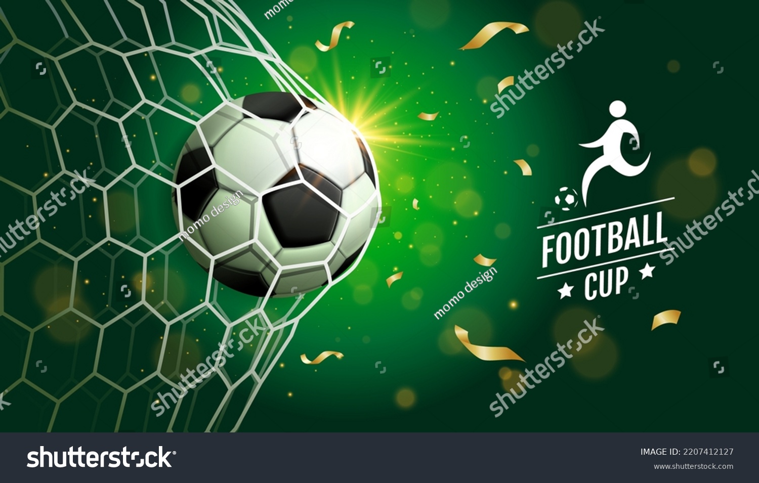 Soccer Template Design Football Banner Sport Stock Vector Royalty Free