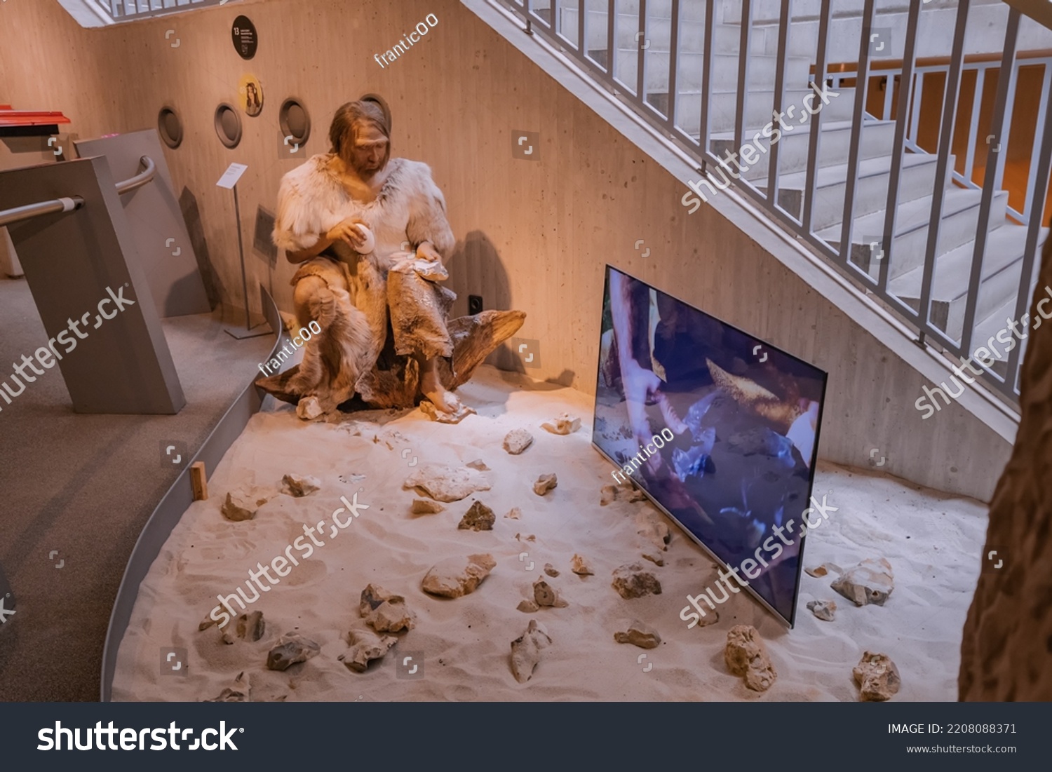 July Neanderthal Museum Germany Stock Photo