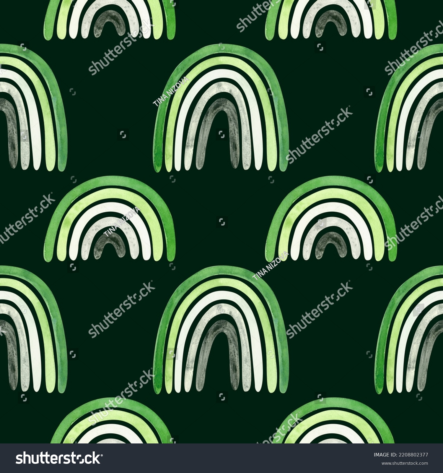 Aromantic Pride Month Seamless Pattern Lgbtqia Stock Illustration