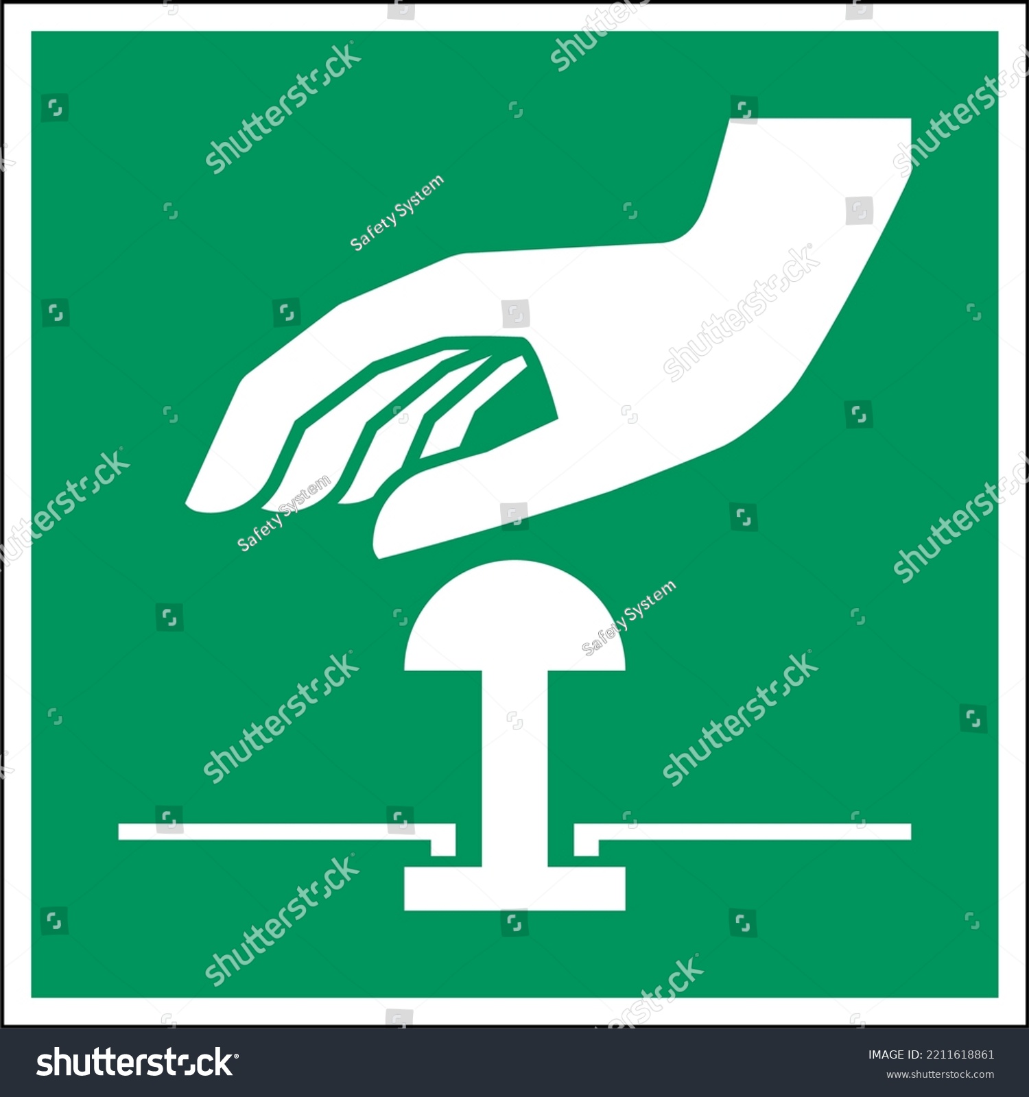 Iso Standard Safe Condition First Stock Vector Royalty Free