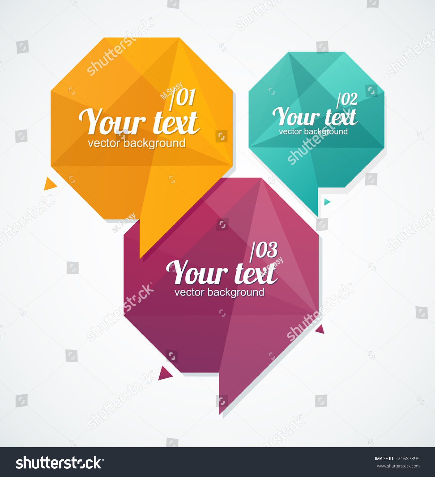 Vector Colorful Text Boxes Infographics Options Stock Vector Royalty