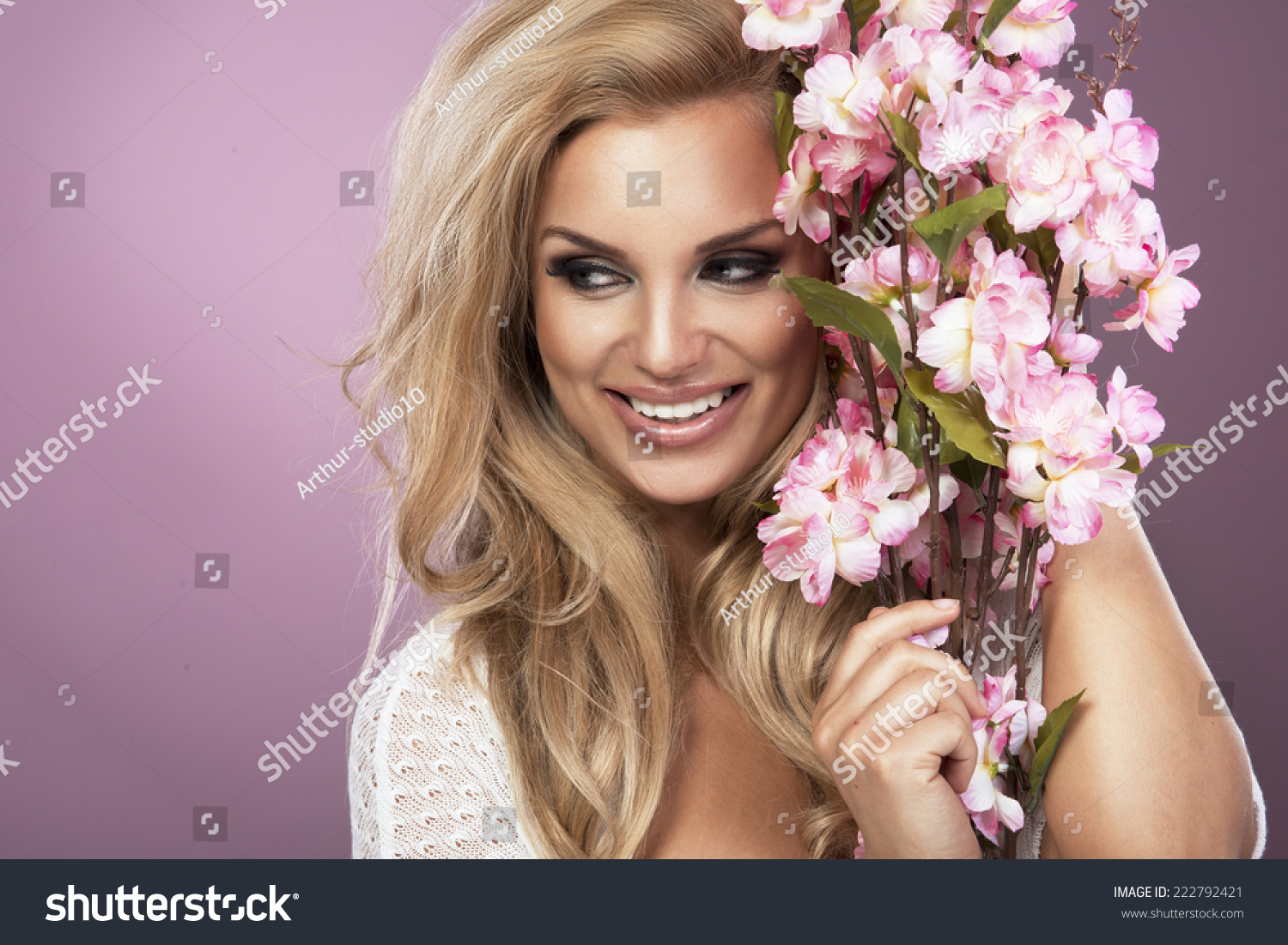 Glamorous Curvy Blonde Woman Sexy Body Stock Photo Shutterstock