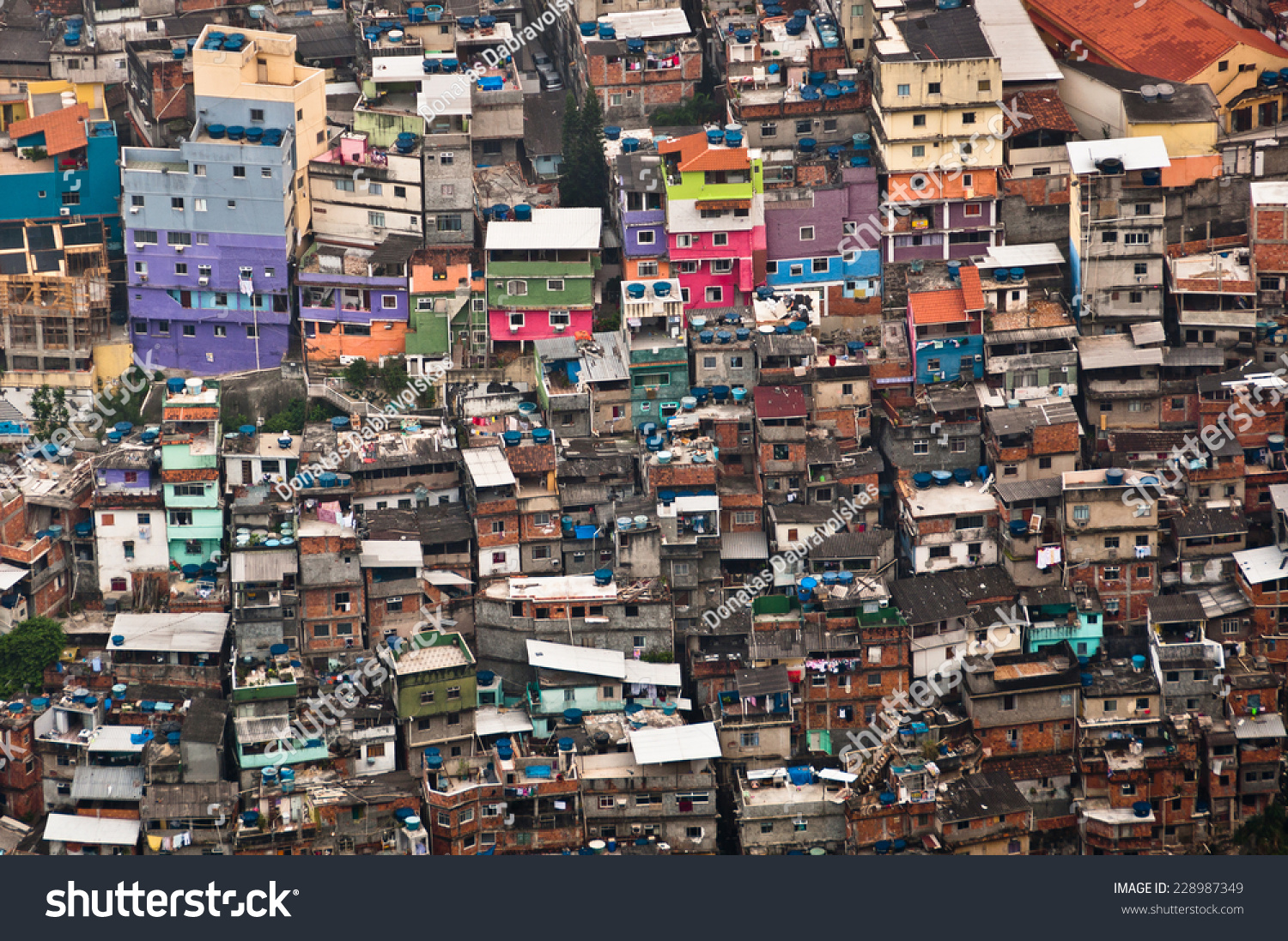 Favela Da Rocinha Biggest Slum Shanty Stock Photo Shutterstock