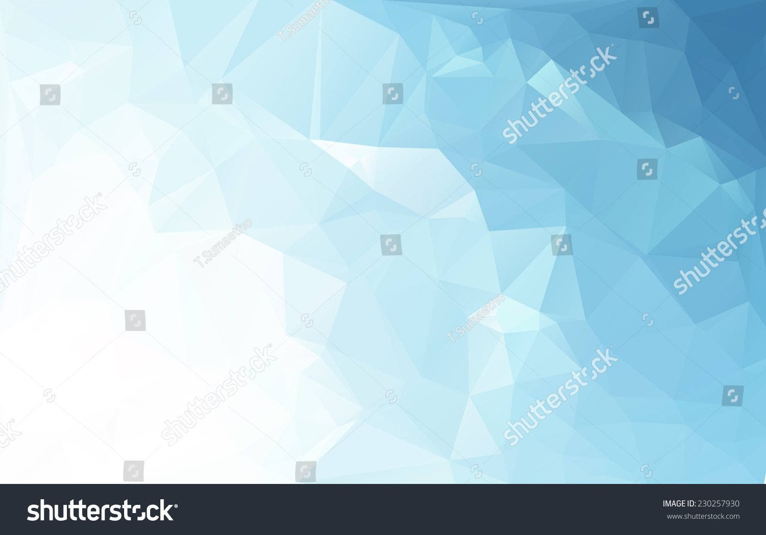 Blue White Light Polygonal Mosaic Background Stock Vector Royalty Free