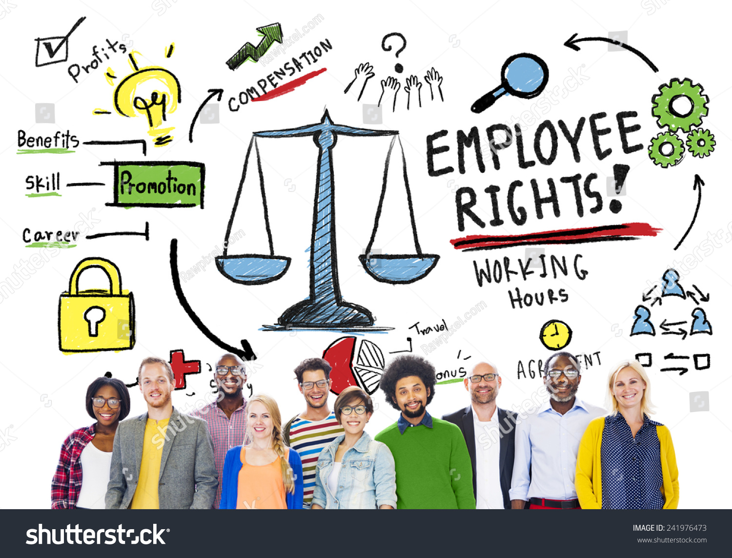 Employee Rights Employment Equality Job People Stock Photo 241976473