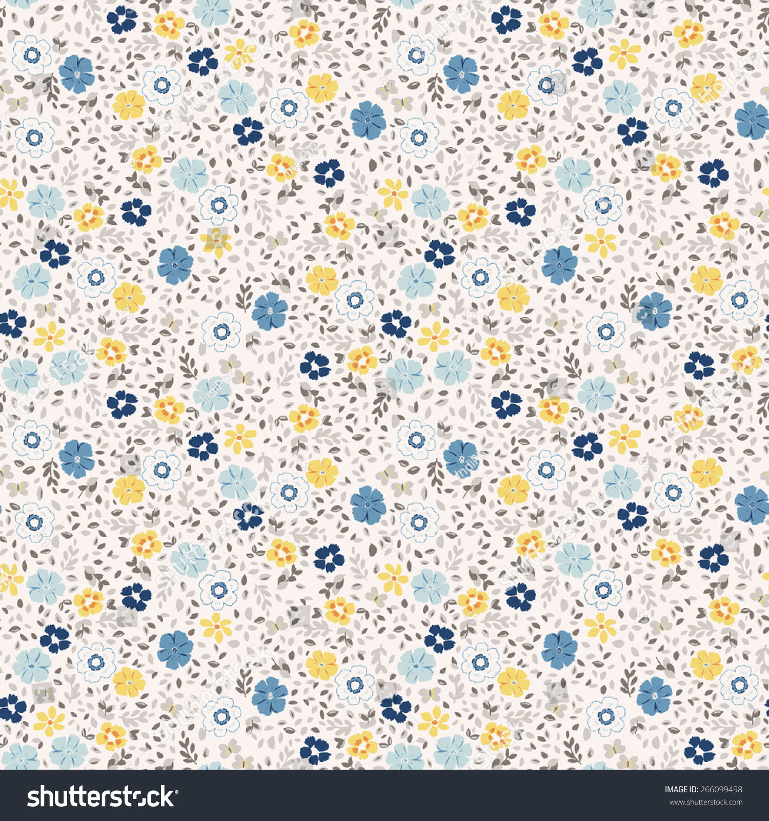 Beautiful Ditsy Floral Seamless Background Stock Vector Royalty Free