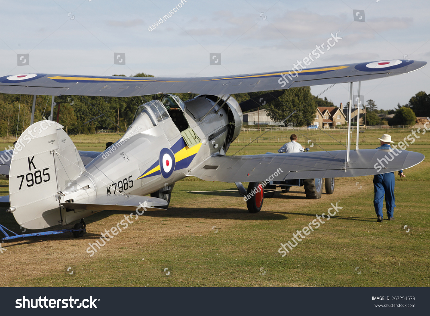 S Raf Gloster Gladiator Fighter Aircraft Stock Photo