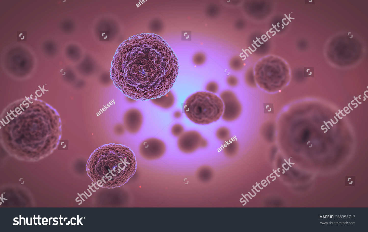 Bacteria Virus Germs Microorganism Cells Under Stock Illustration