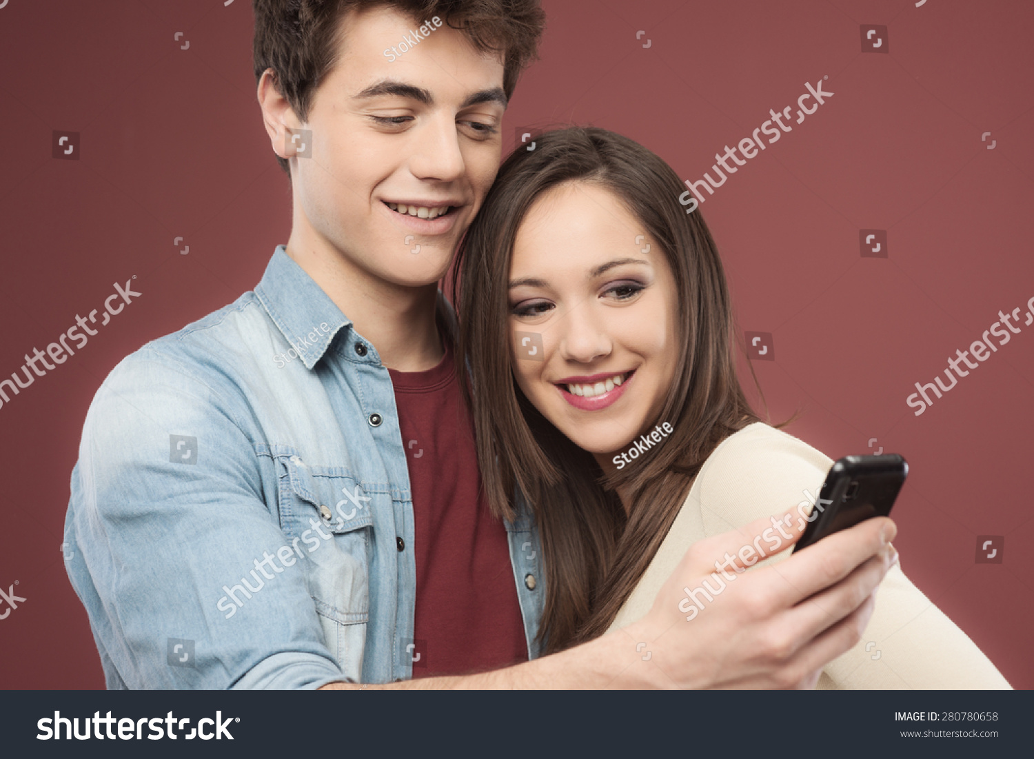 Teen Couple Having Fun