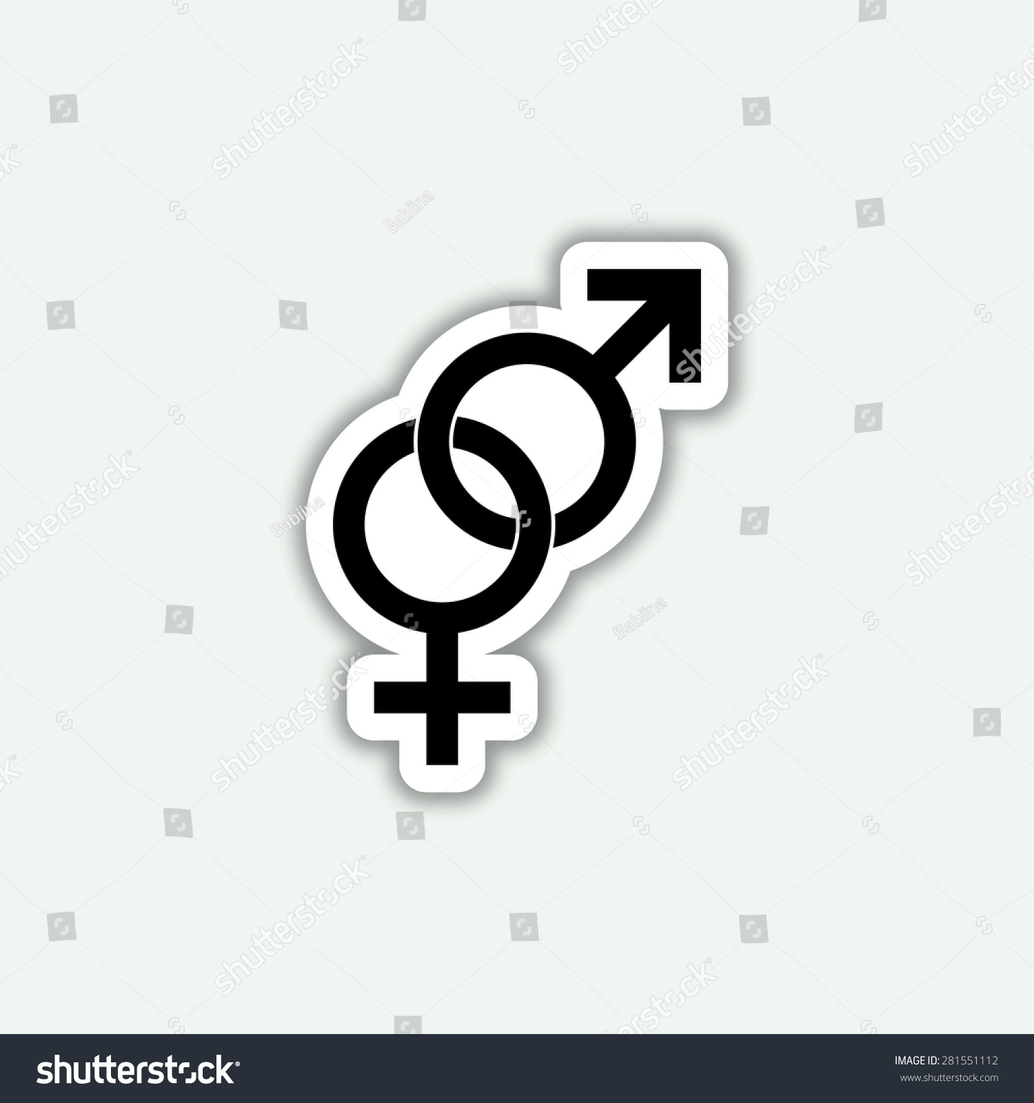 Male Female Sex Symbol Icon Vector Stock Vector Royalty Free