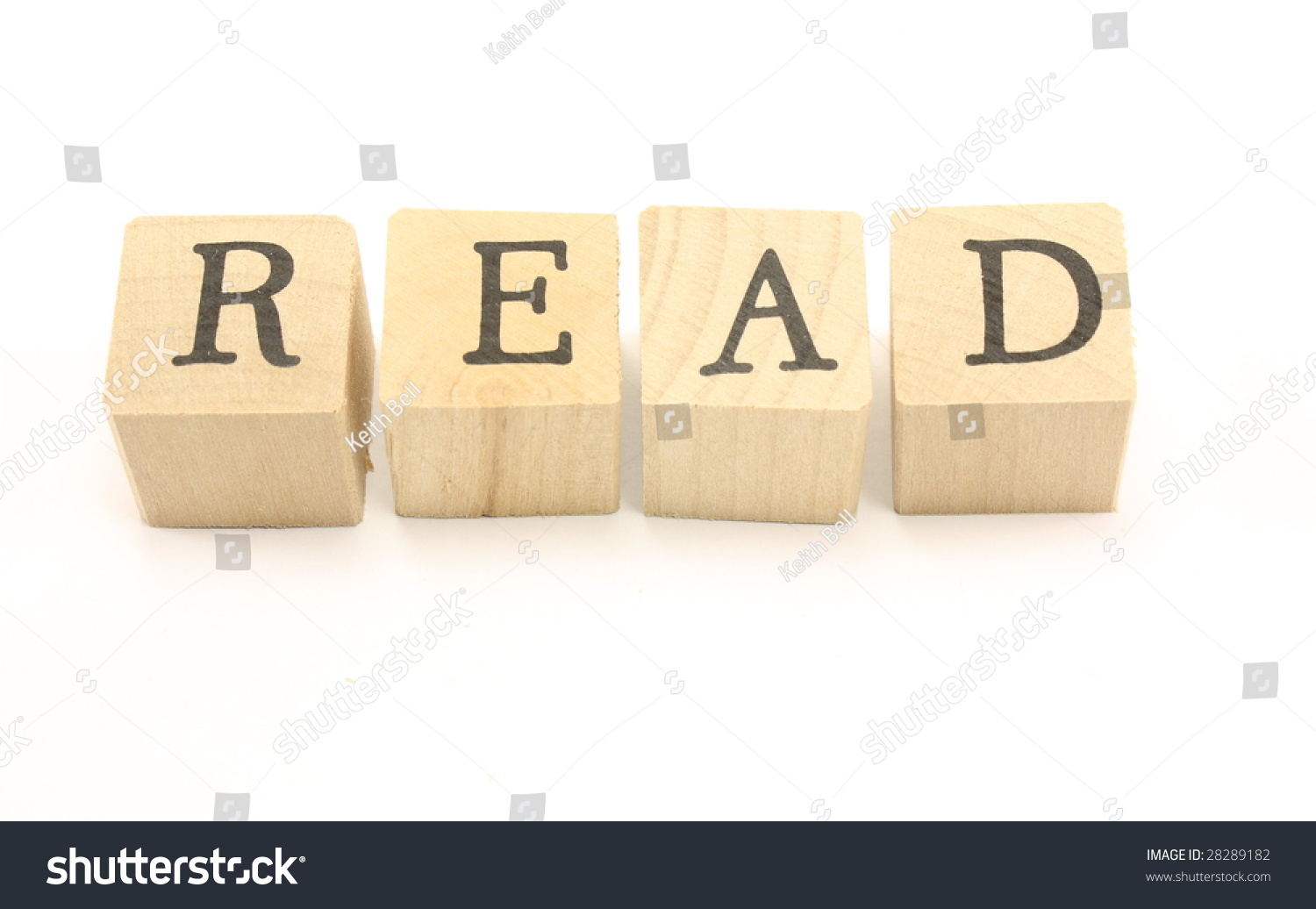 Wooden Blocks Spell Word Read Stock Photo Shutterstock