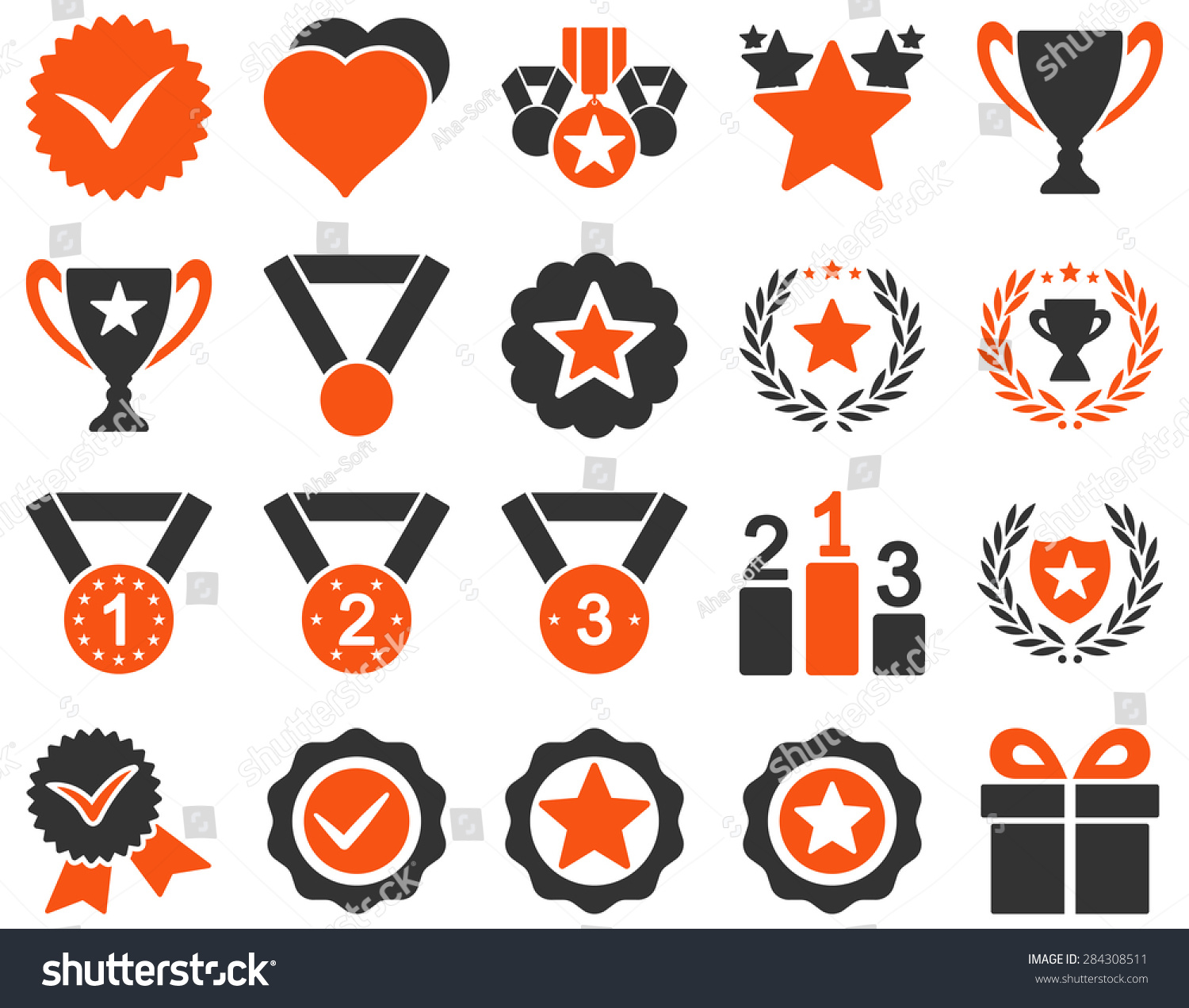 Competition Success Bicolor Icons This Icon Stock Vector Royalty Free