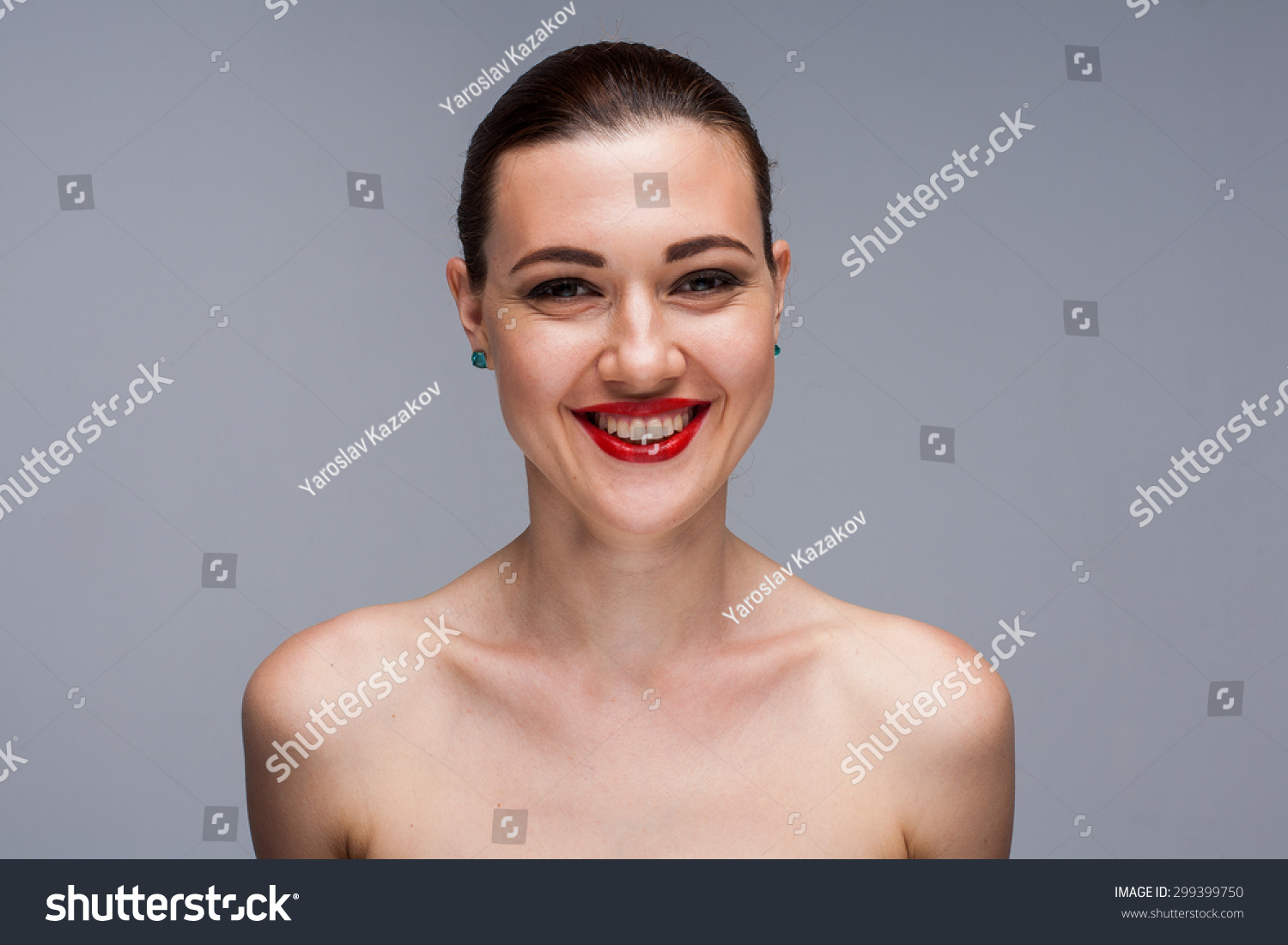 Woman Studio Portrait Half Naked Stock Photo Shutterstock