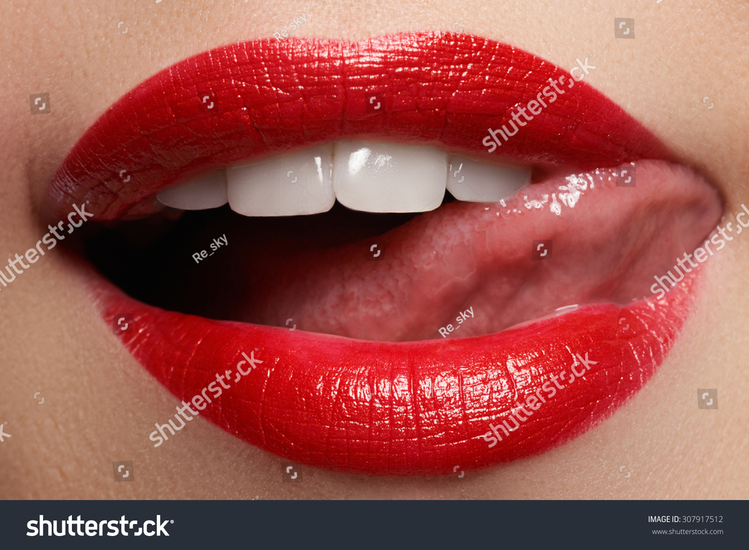 Sexy Lips Beauty Red Lips Beautiful Stock Photo Shutterstock