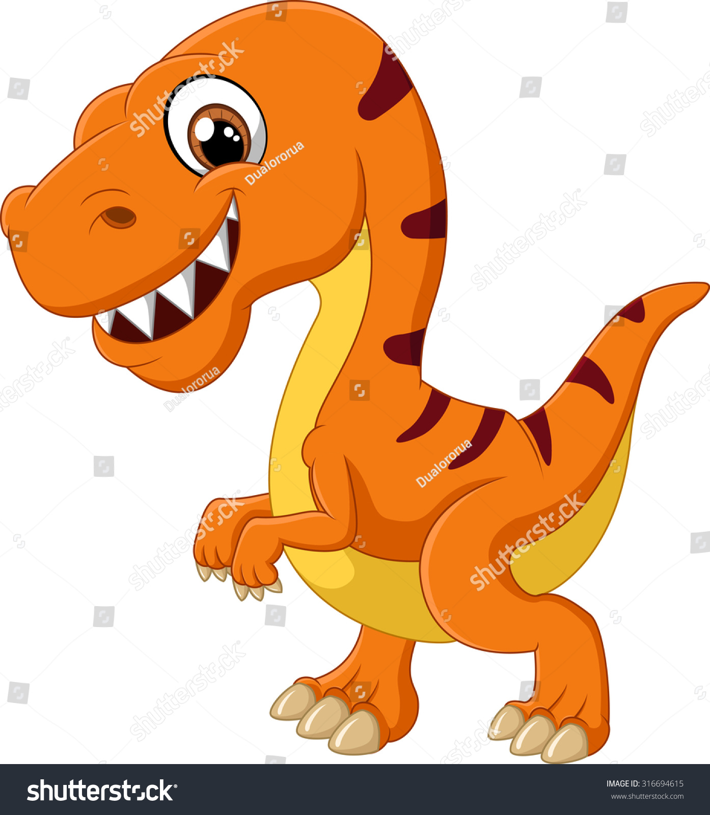 Cute Dinosaur Cartoon Stock Illustration Shutterstock