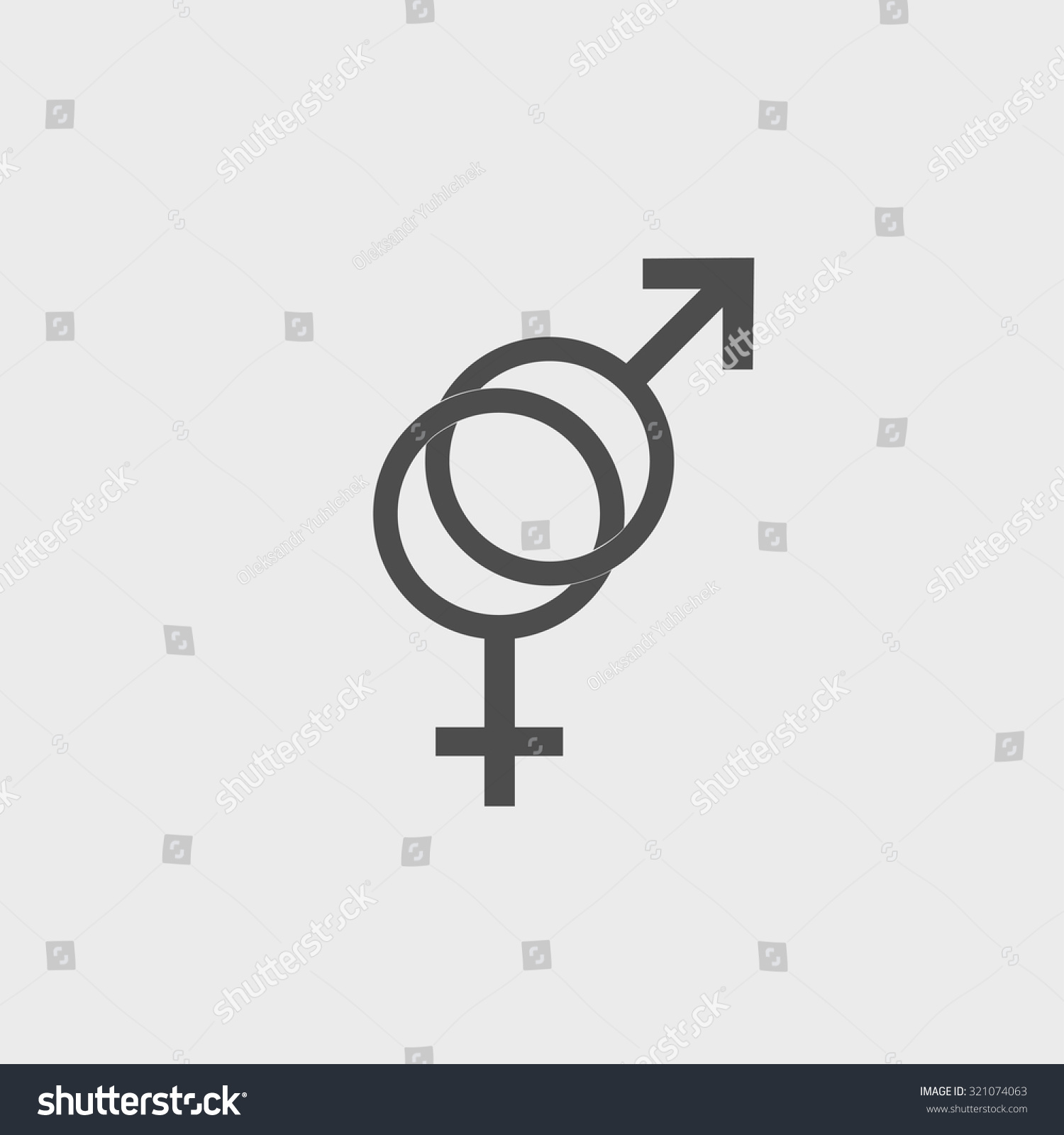 Male Female Sex Symbol Vector Illustration Stock Vector Royalty Free