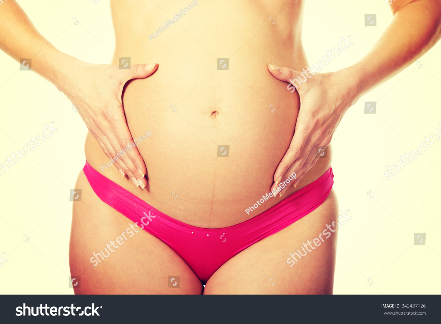 Well Groomed Pregnant Woman Lingerie Stock Photo 342437126 Shutterstock