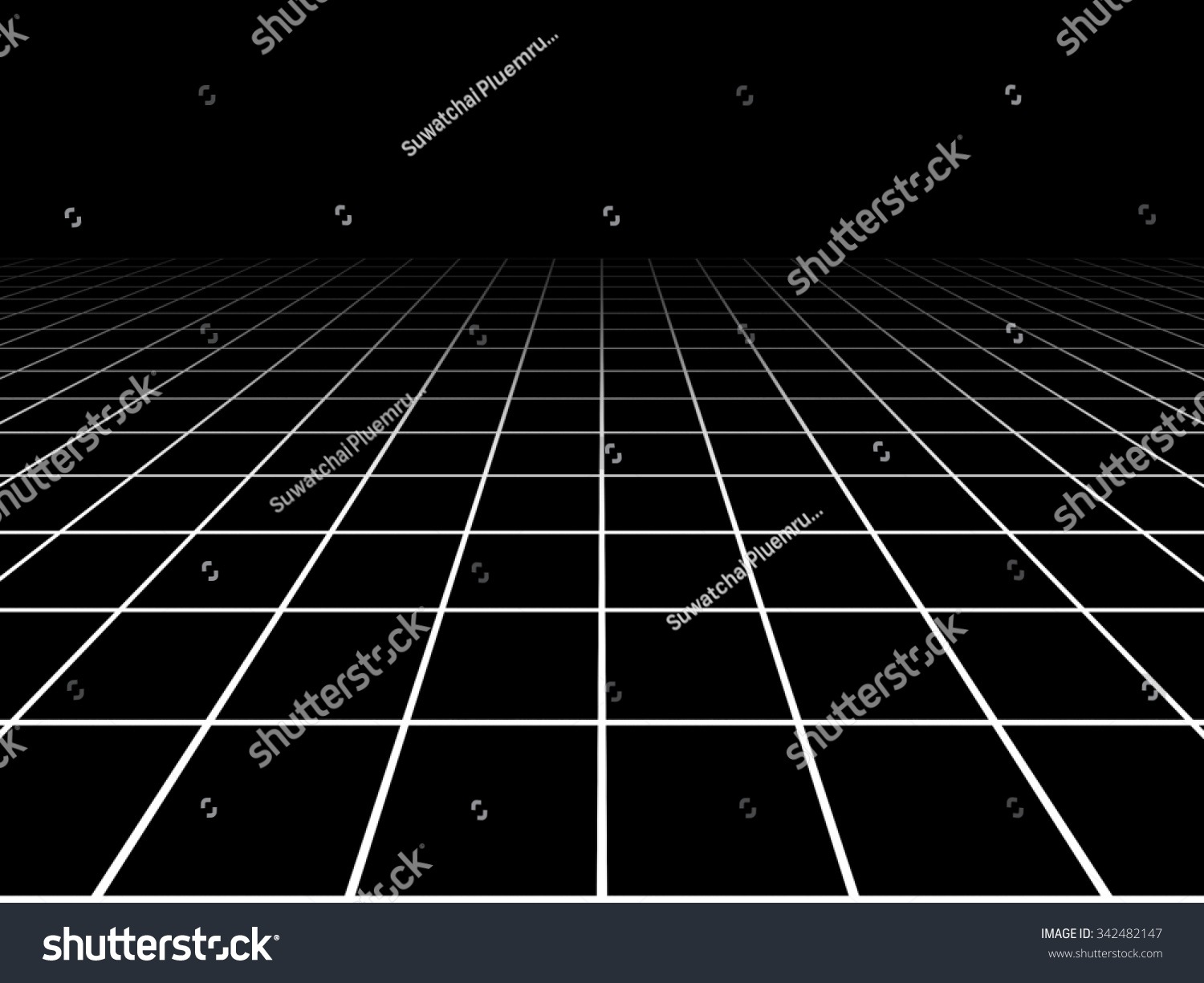 Perspective Grid Line Background Stock Illustration