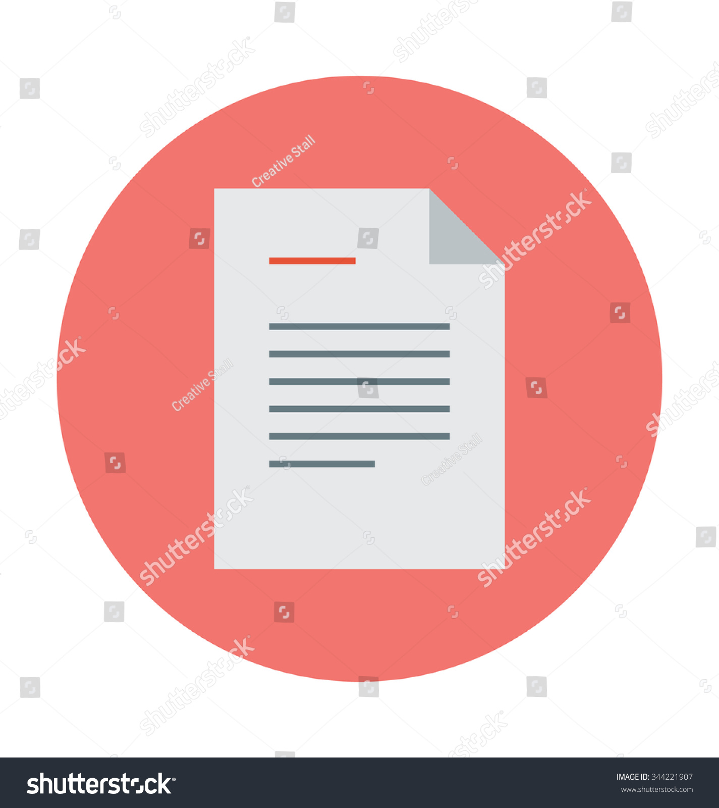 Cv Colored Vector Illustration Stock Vector Royalty Free 344221907