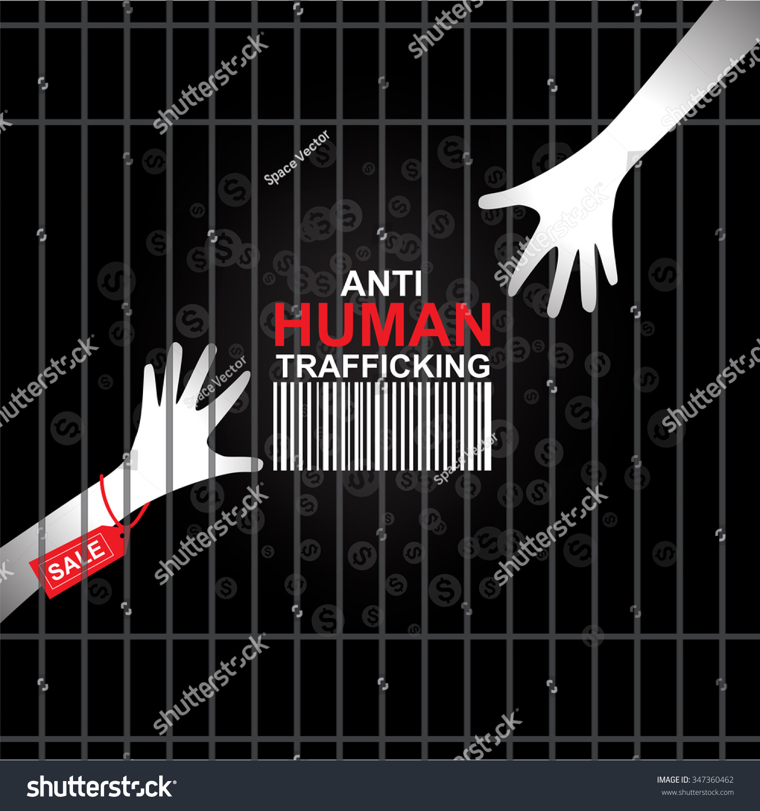 Stop Human Trafficking Vector Concept Human Stock Vector Royalty Free Shutterstock