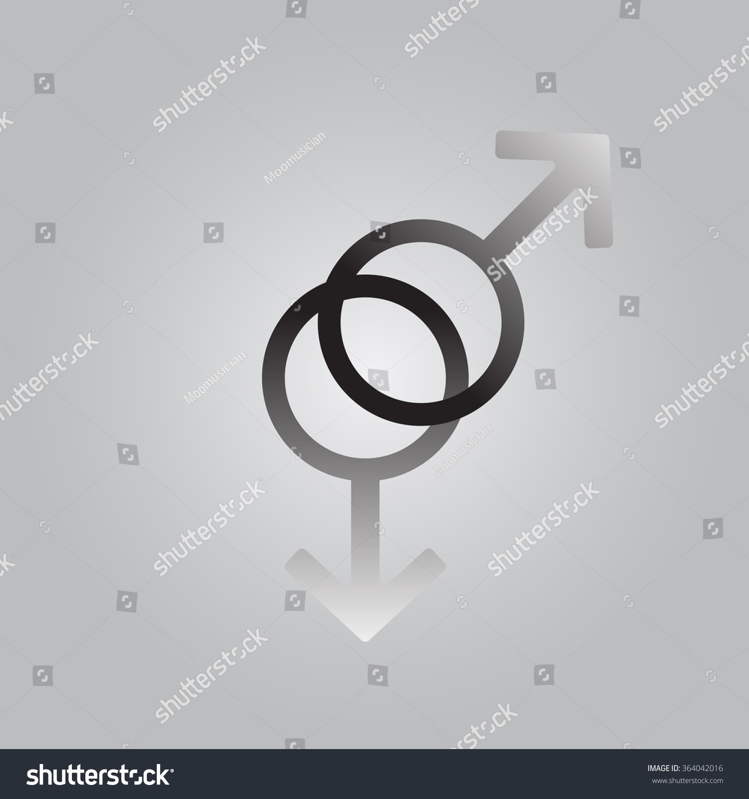 Two Male Sex Symbol Stock Vector Royalty Free Shutterstock