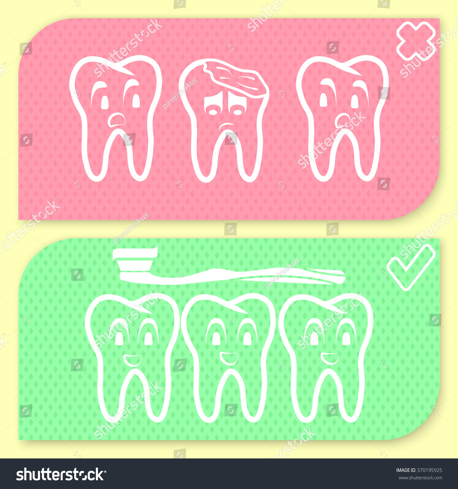 Tooth Hygiene Icon Set Stock Vector Royalty Free Shutterstock