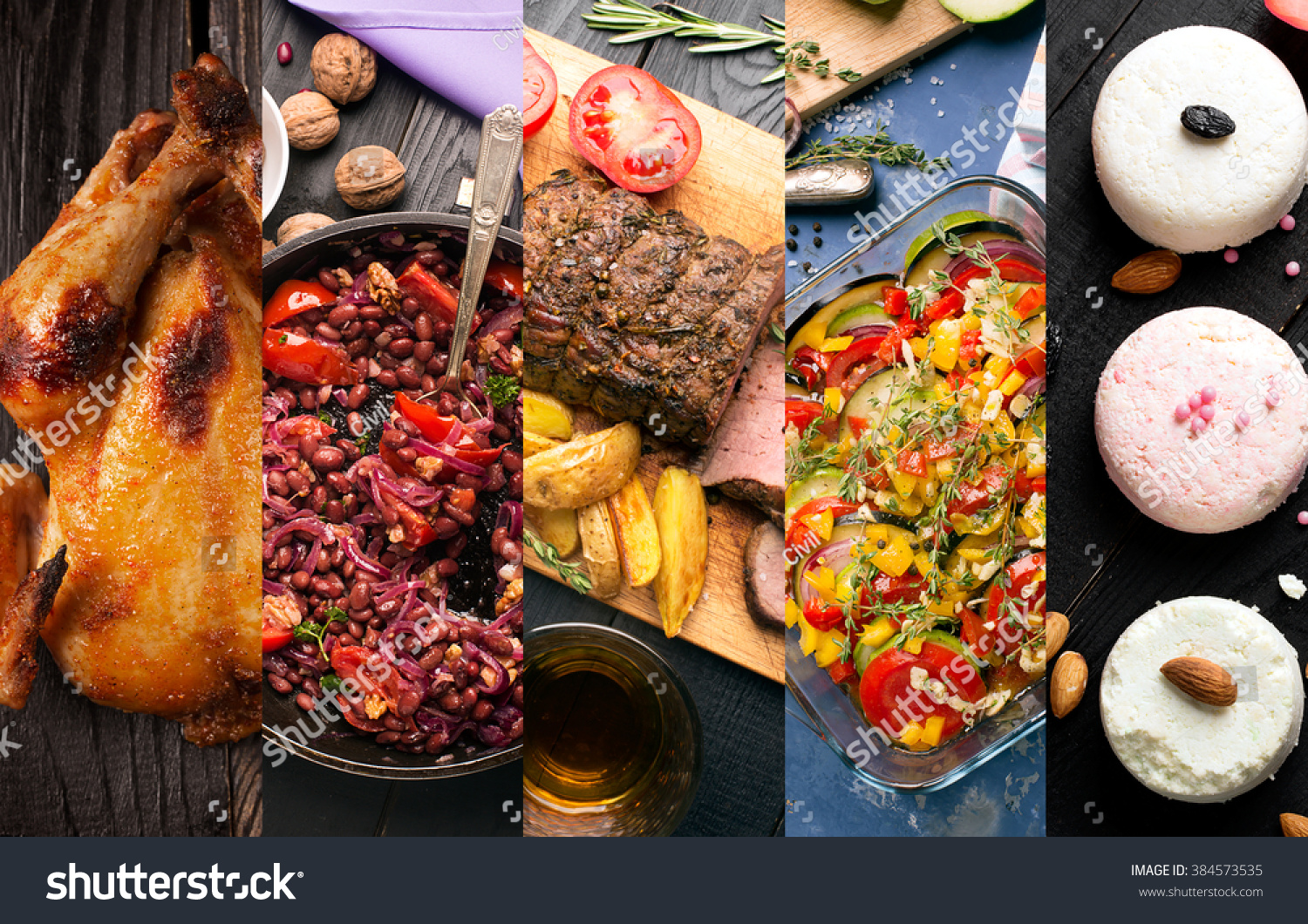 Cuisine Different Countries Western Eastern Dishes Stock Photo