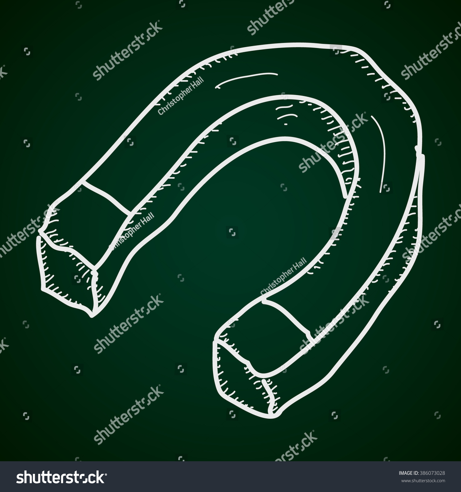 Simple Hand Drawn Doodle Magnet Stock Vector Royalty Free