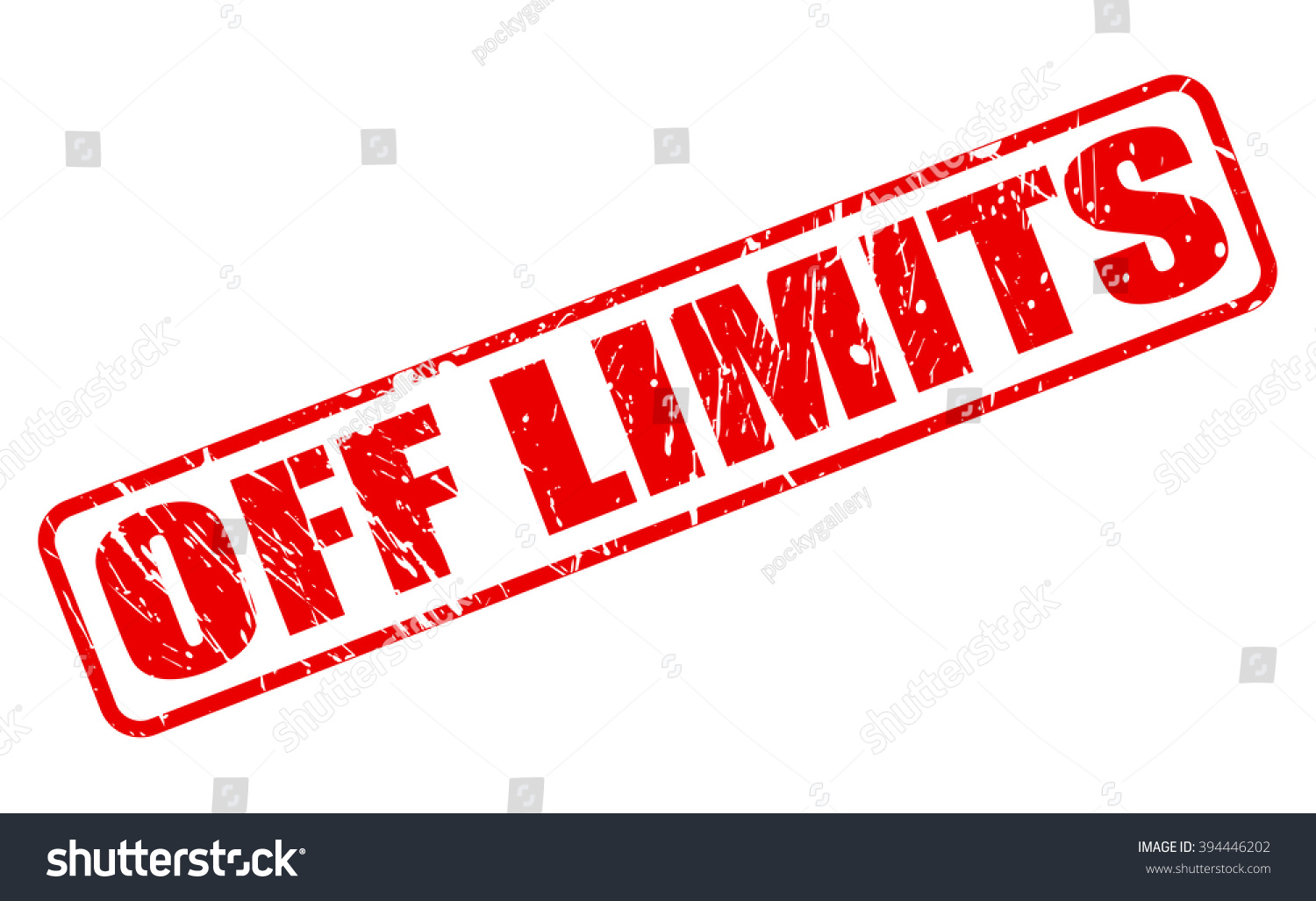 Off Limits Red Stamp Text On Stock Vector Royalty Free