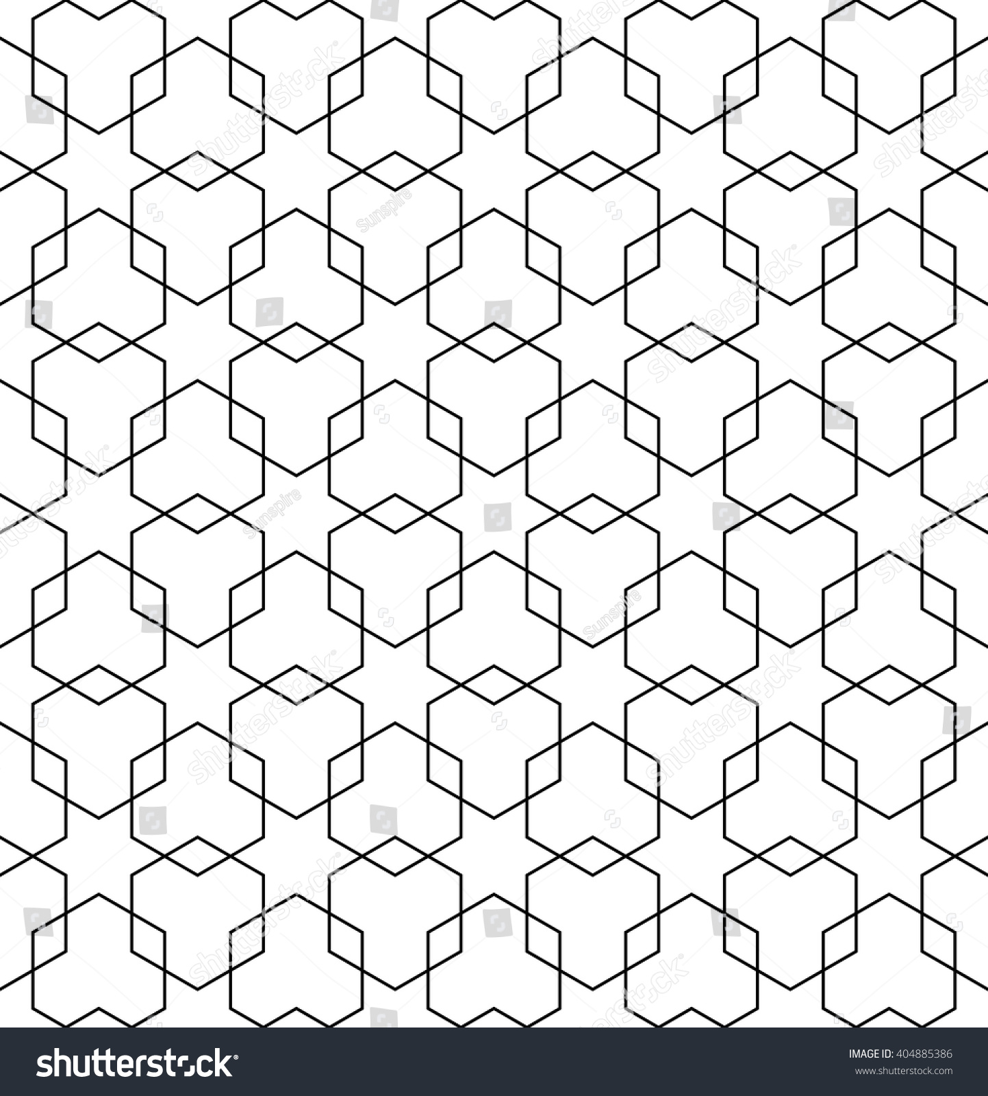 Vector Modern Seamless Geometry Pattern Hexagon Stock Vector Royalty