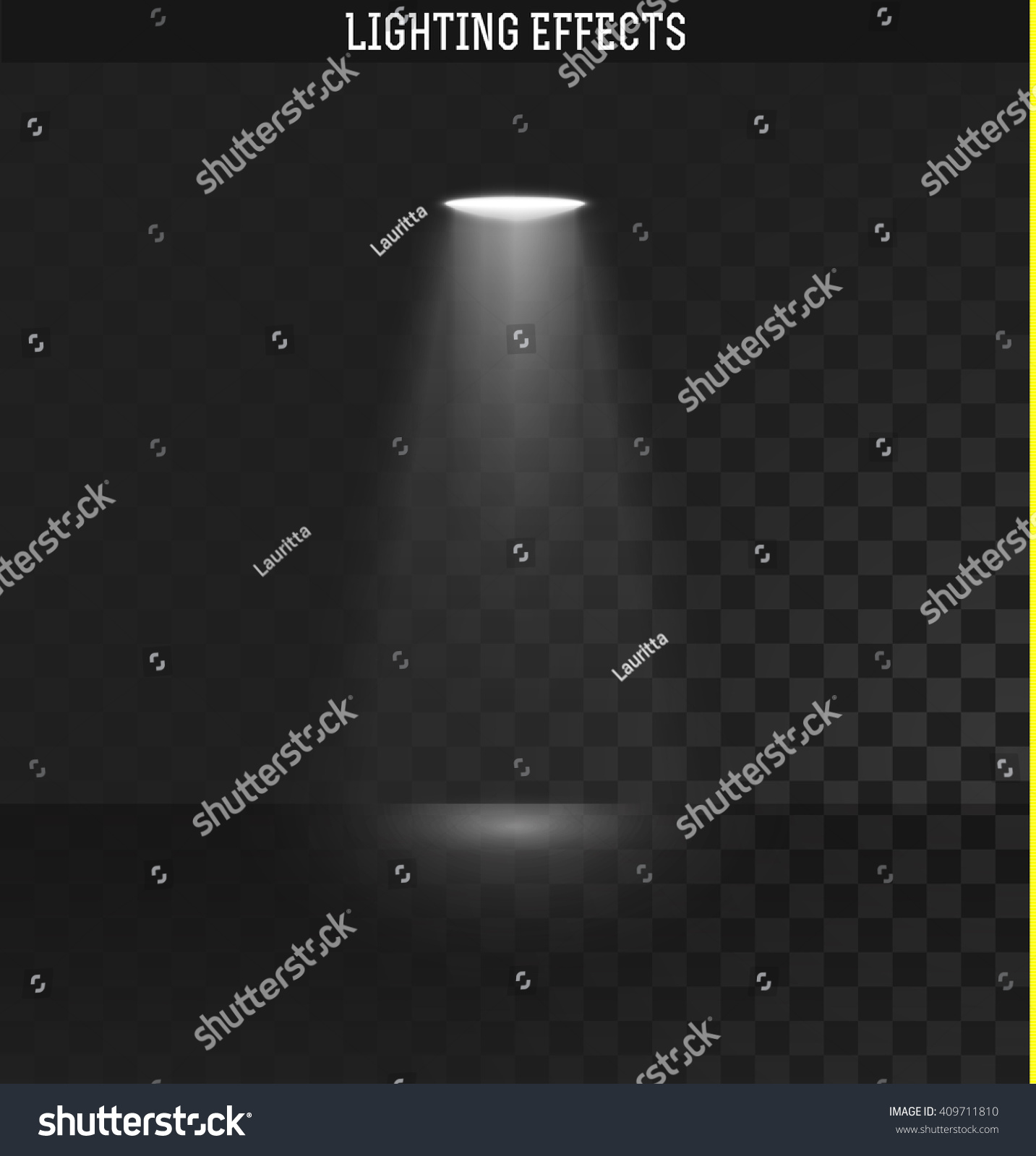 Light Effect Ies Lights Projector Realistic Stock Vector Royalty Free