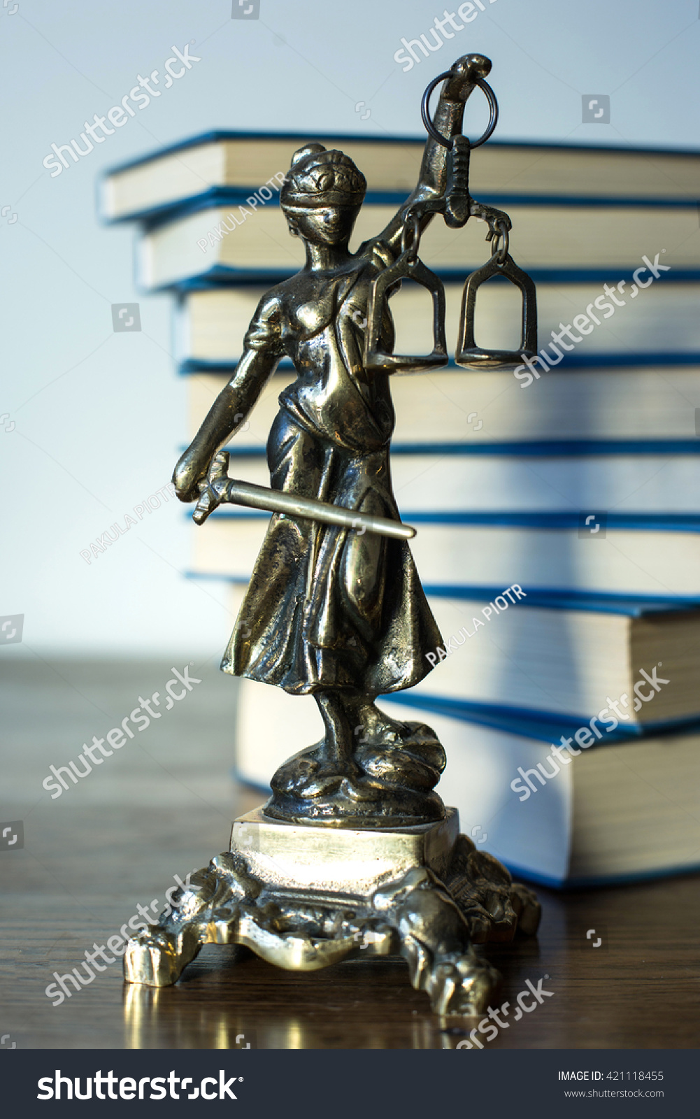 Statue Justice Law Concept Temida Themis Stock Photo 421118455