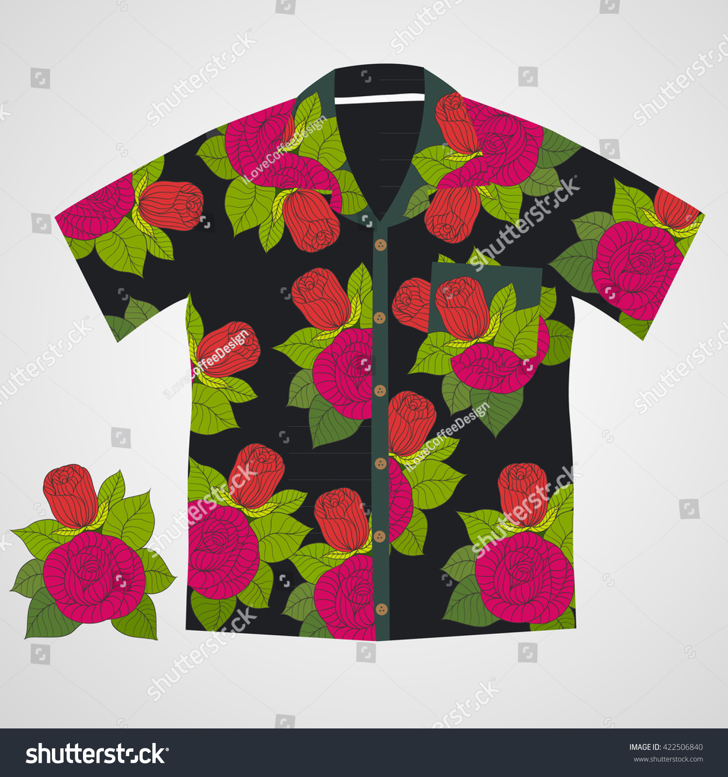 Hawaii Shirt Vector Stock Vector Royalty Free Shutterstock