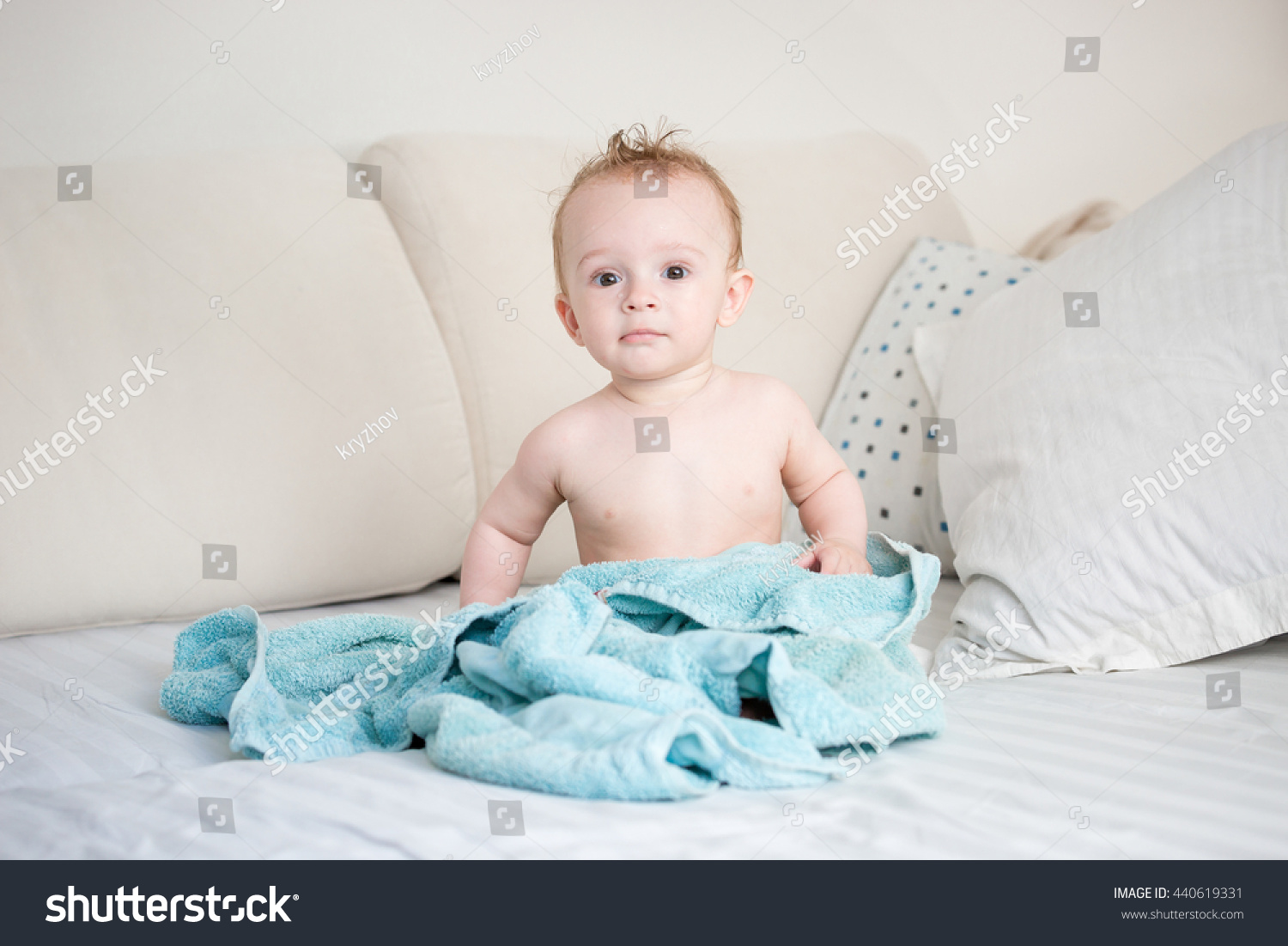 Happy Months Old Baby Boy Stock Photo Shutterstock