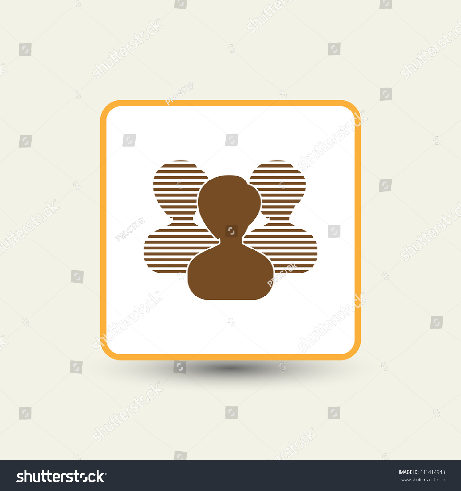 Illustration Flat Group People Icon Vector Stock Vector Royalty Free