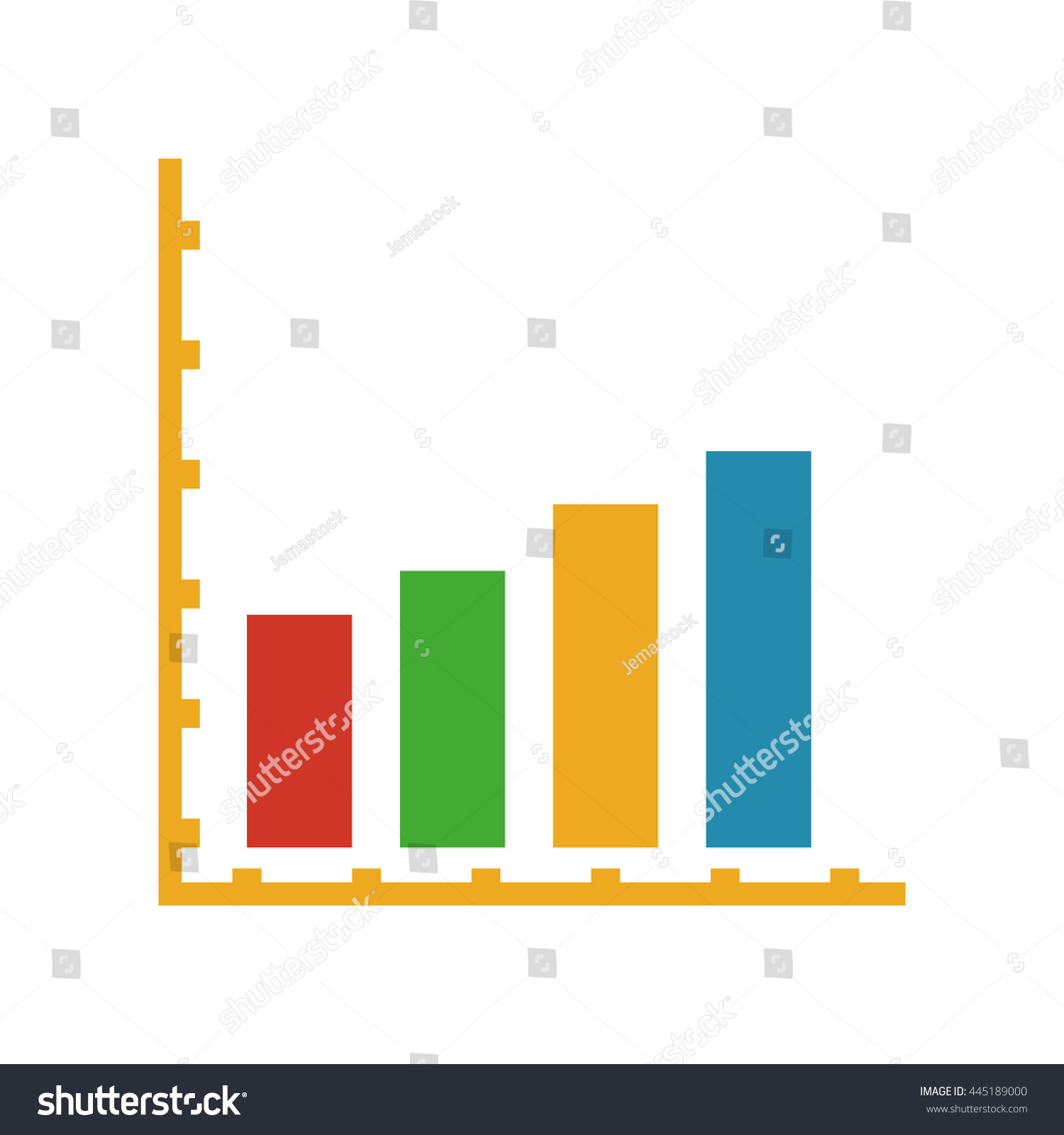 Bar Graph Icon Stock Vector Royalty Free Shutterstock