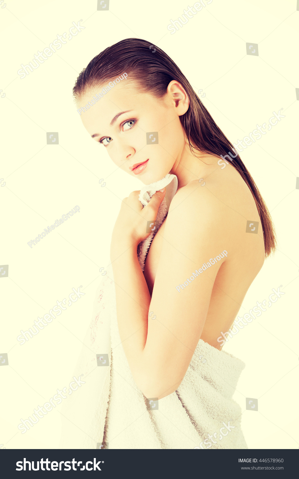 Happy Nude Woman Perfect Body Stock Photo Shutterstock