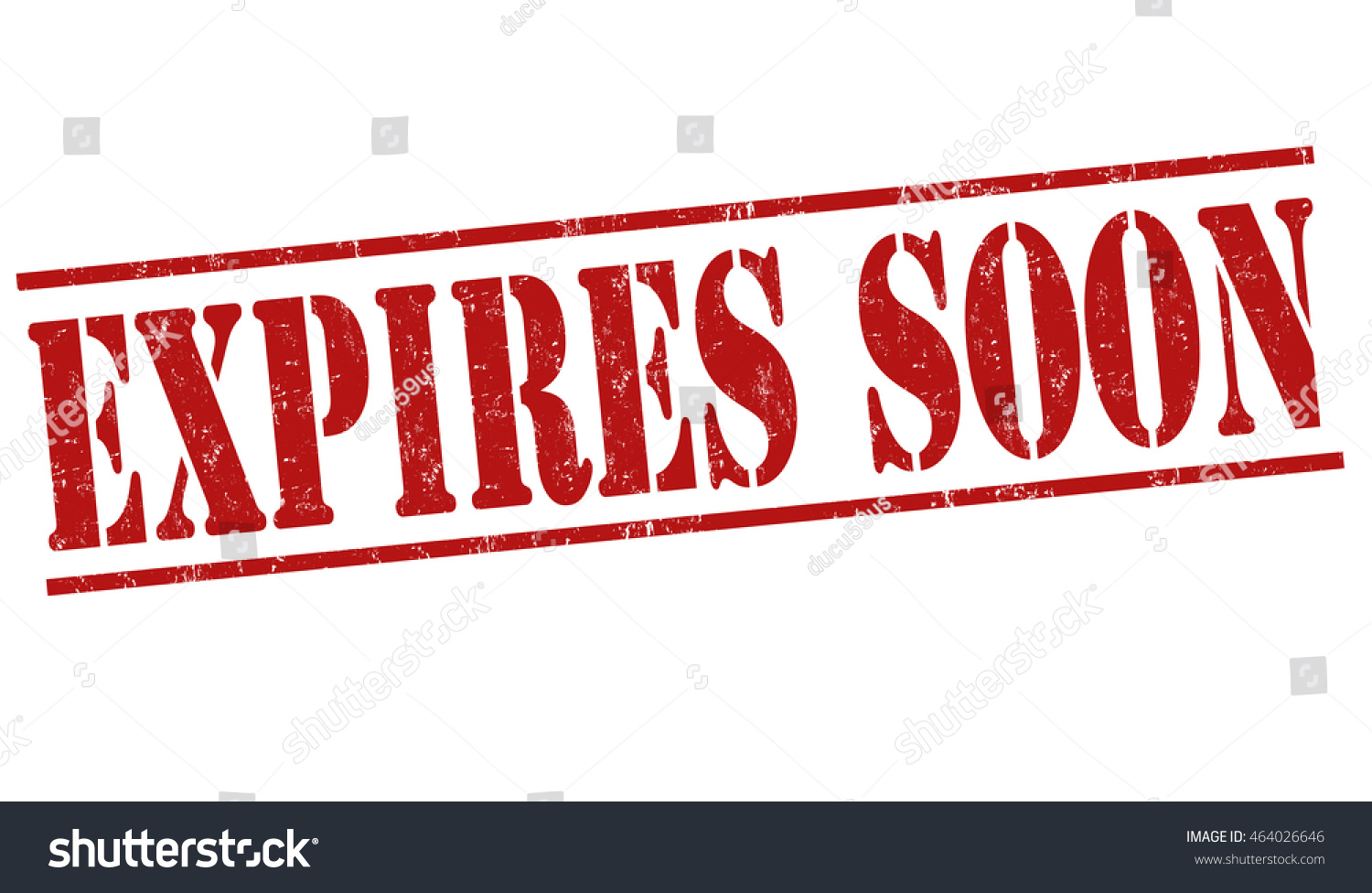 Expires Soon Grunge Rubber Stamp On Stock Vector Royalty Free