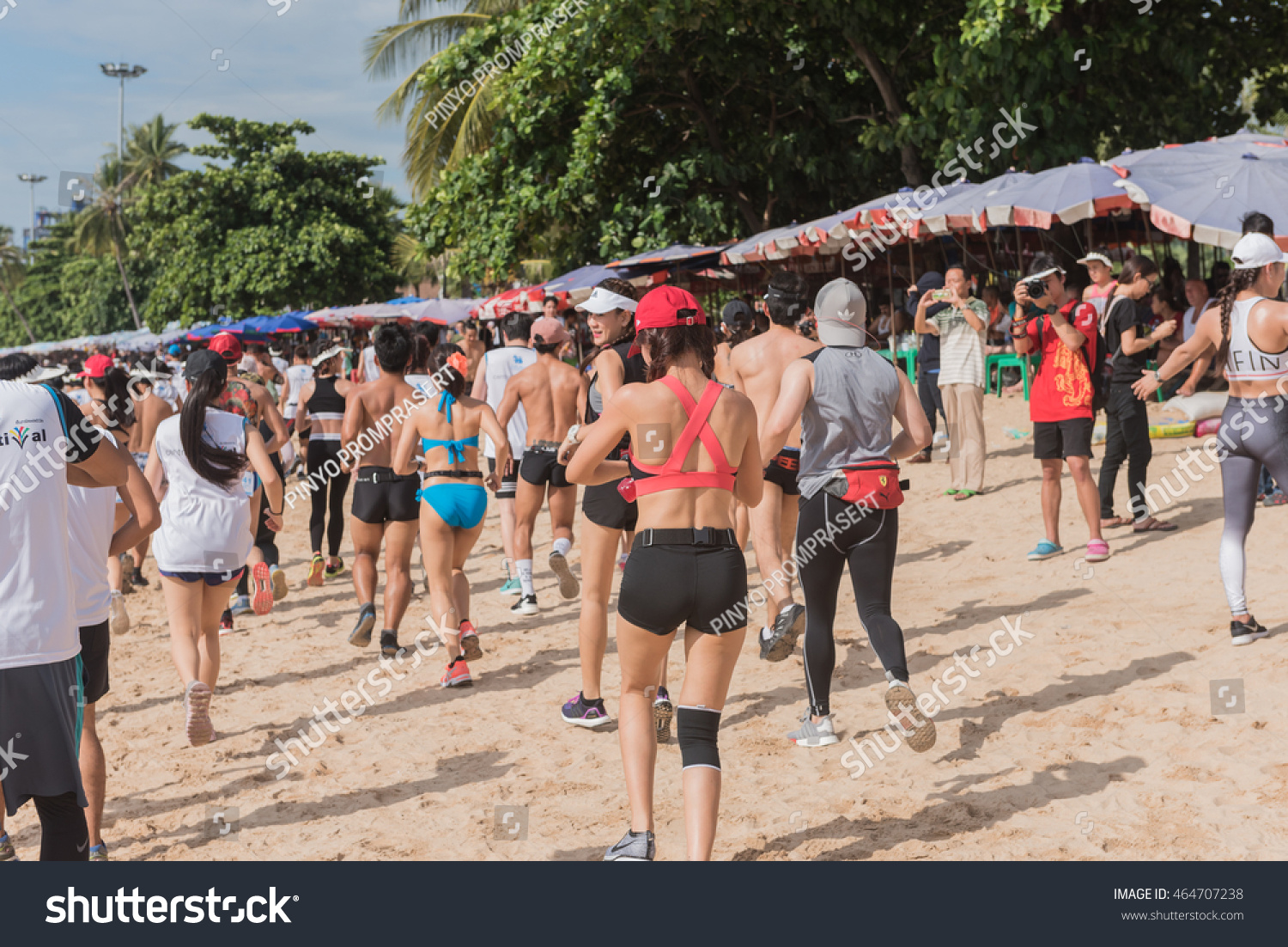 Thailandpattaya Bikini Beach Race 2016 August Stock Photo 464707238