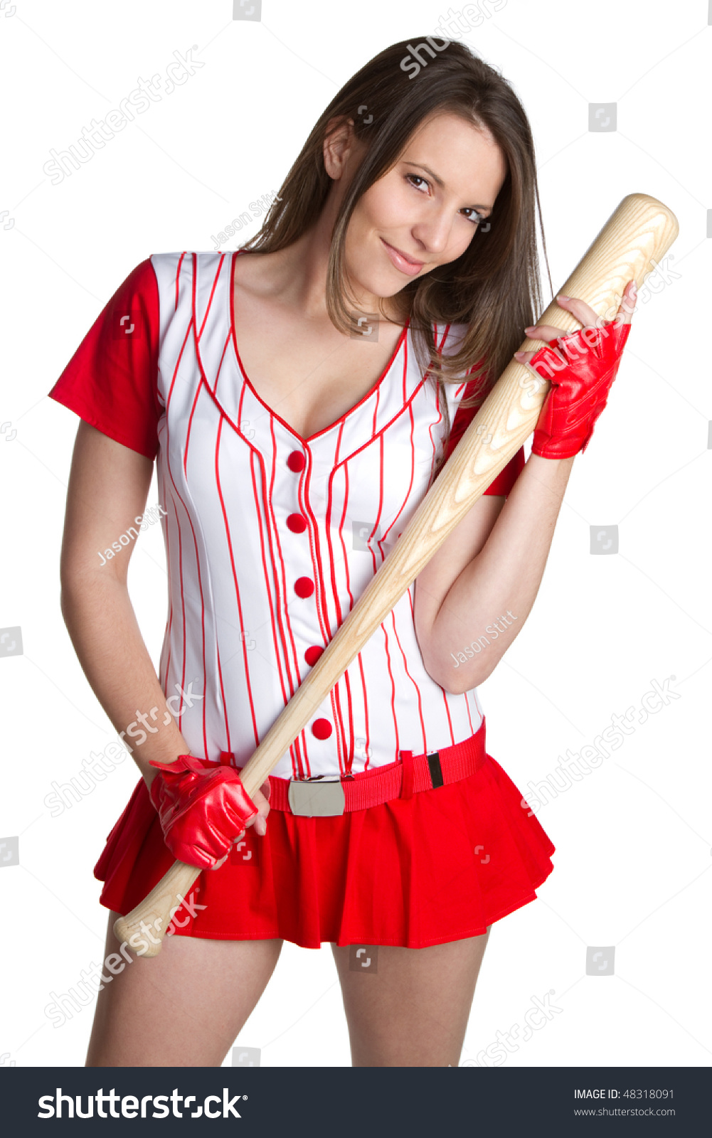 Sexy Baseball Woman Stock Photo Shutterstock