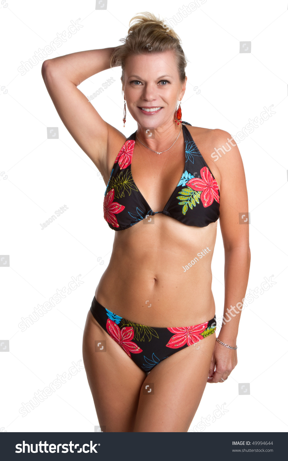 Middle Aged Bikini Woman Foto Stock 49994644 Shutterstock