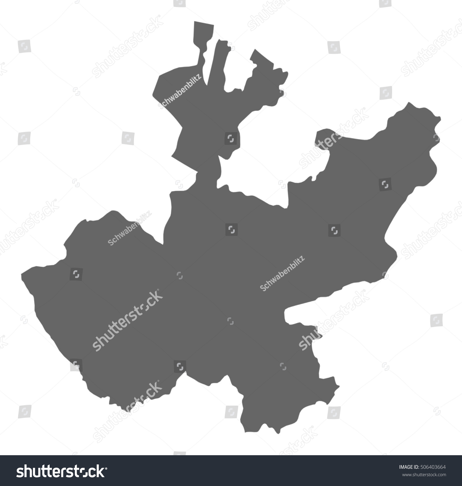 Map Jalisco Mexico Stock Vector Royalty Free Shutterstock