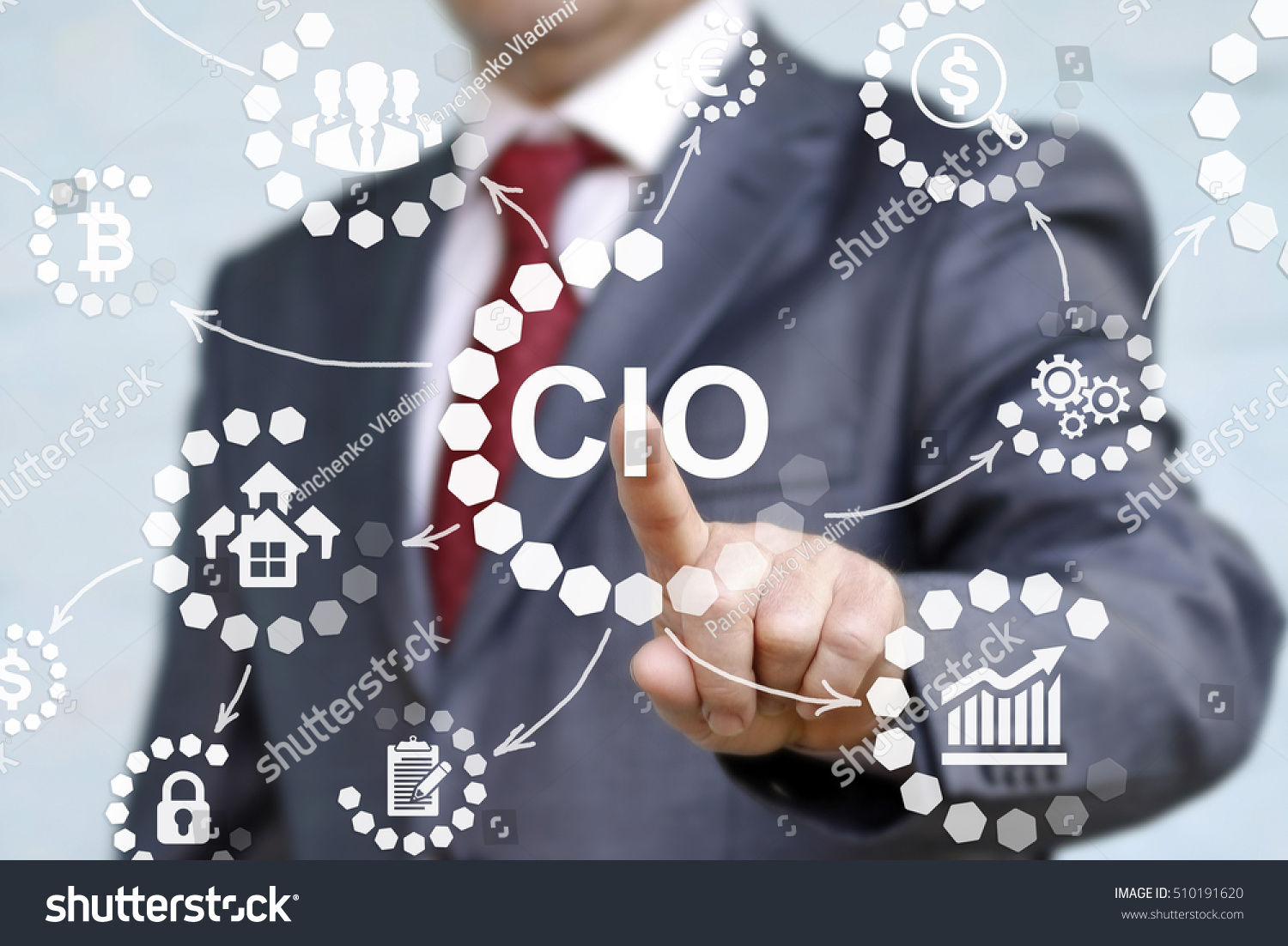 Cio Chief Information Officer Concept Presented Stock Photo