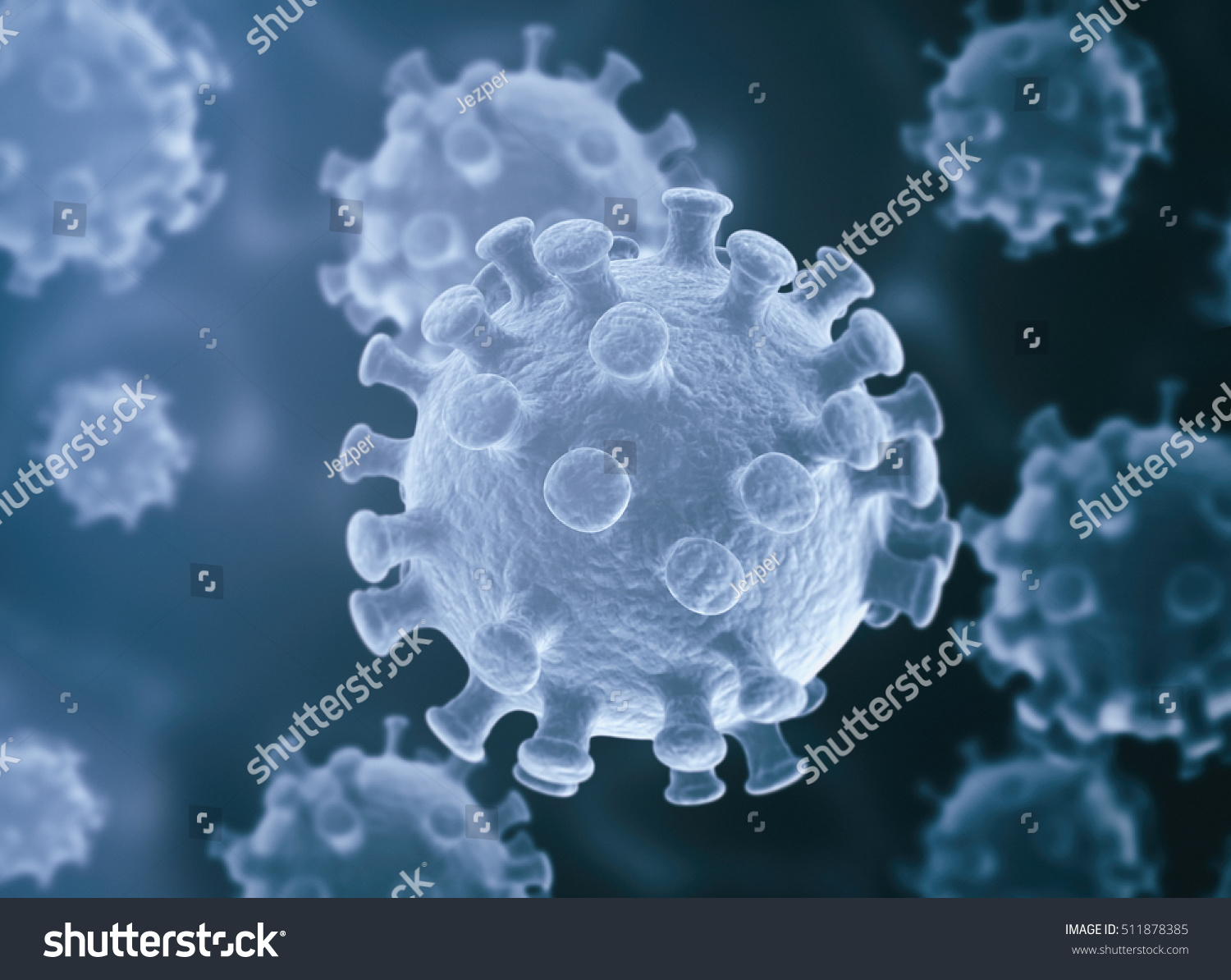 Bacteria Virus Cell D Render Stock Illustration Shutterstock