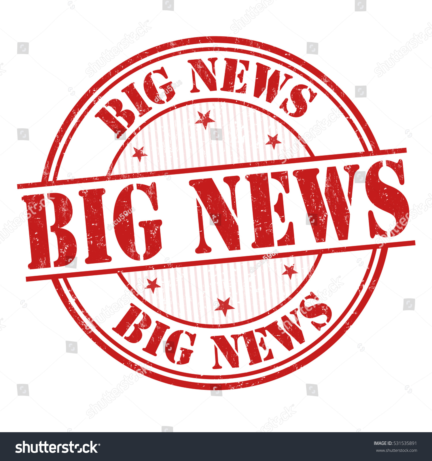 Big News Grunge Rubber Stamp On Stock Vector Royalty Free