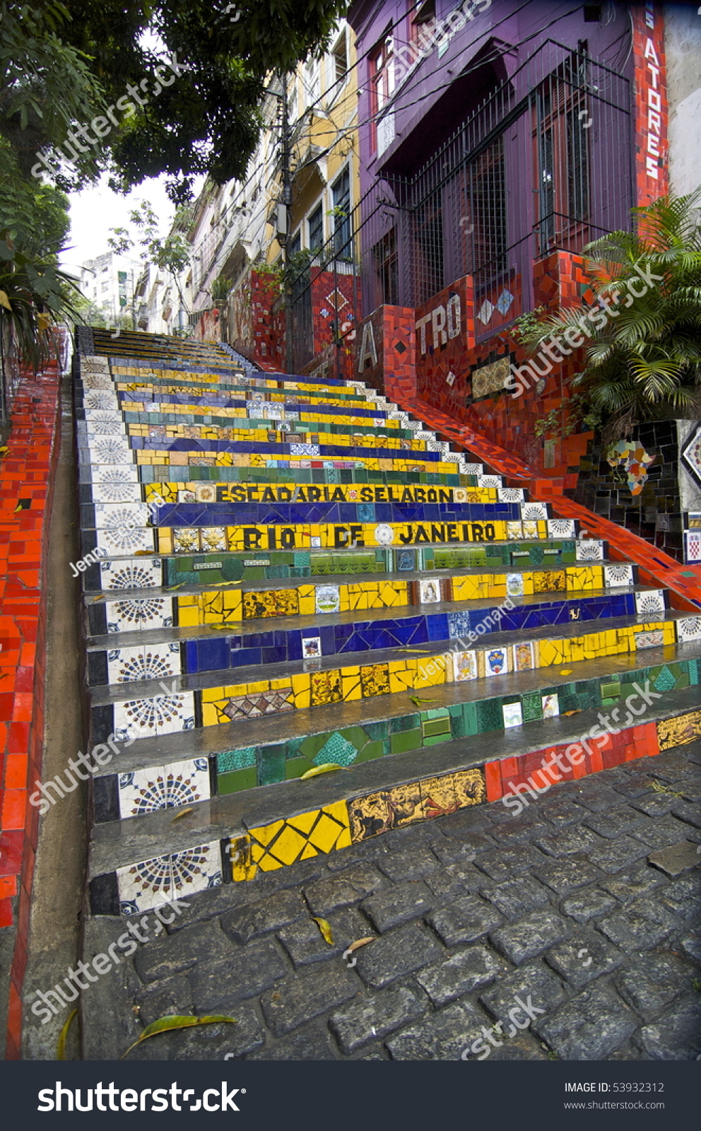 Escadaria Set Worldfamous Stairs Rio De Stock Photo Shutterstock