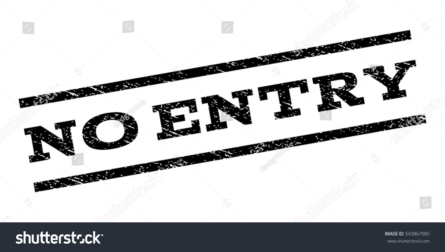 Vektor Stok No Entry Watermark Stamp Text Caption Tanpa Royalti