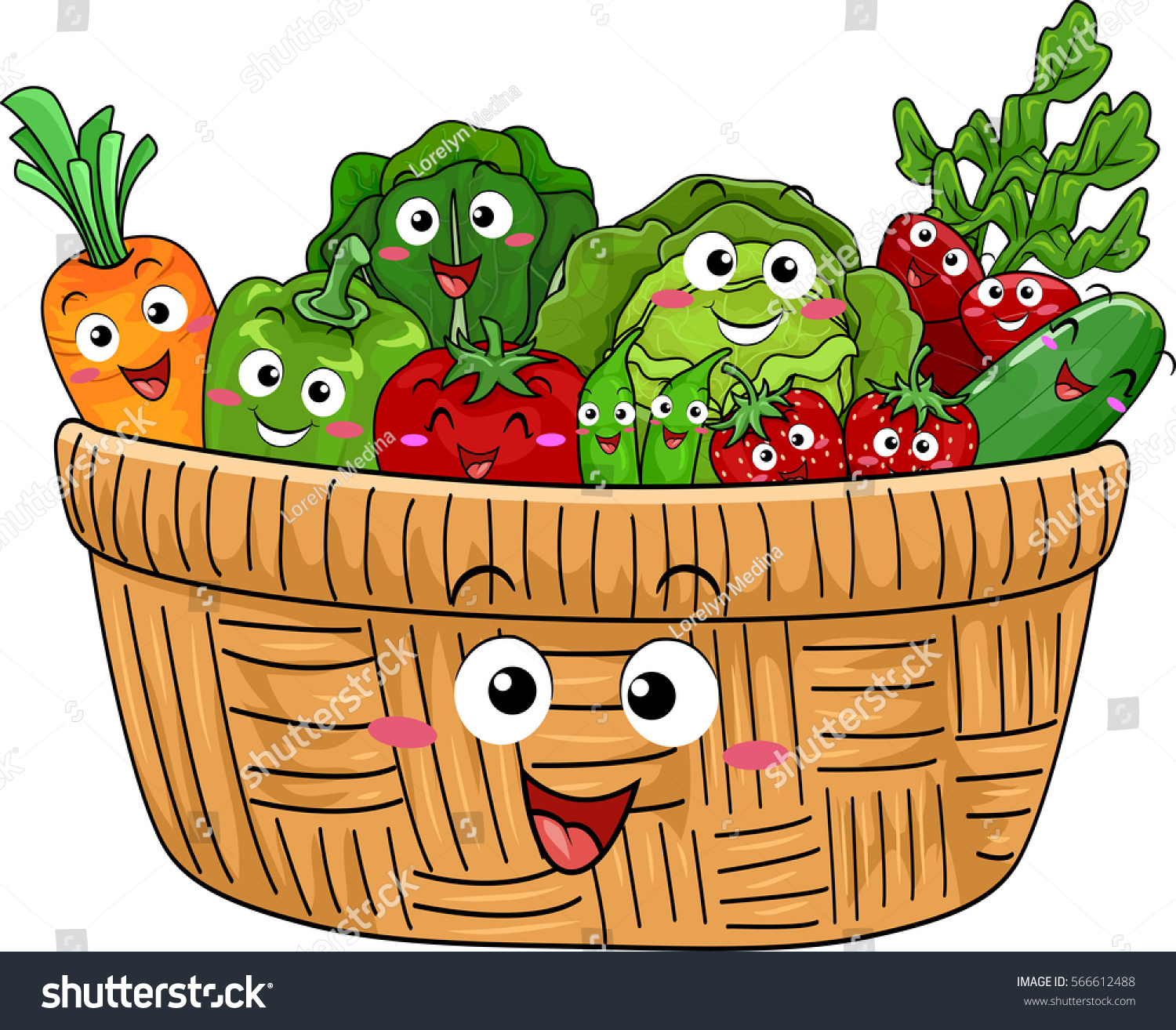 Картинки Овощи В Корзинке Для Детского Сада
