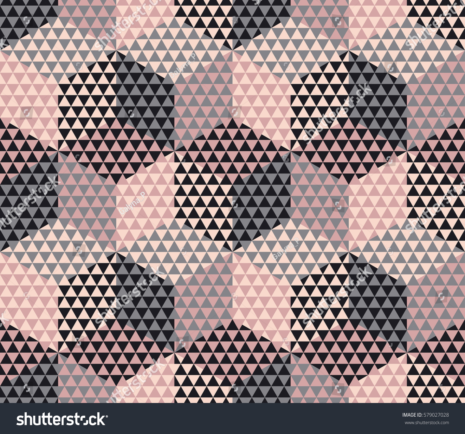 Pale Color Geometry Hexagon Seamless Fabric Stock Vector Royalty Free