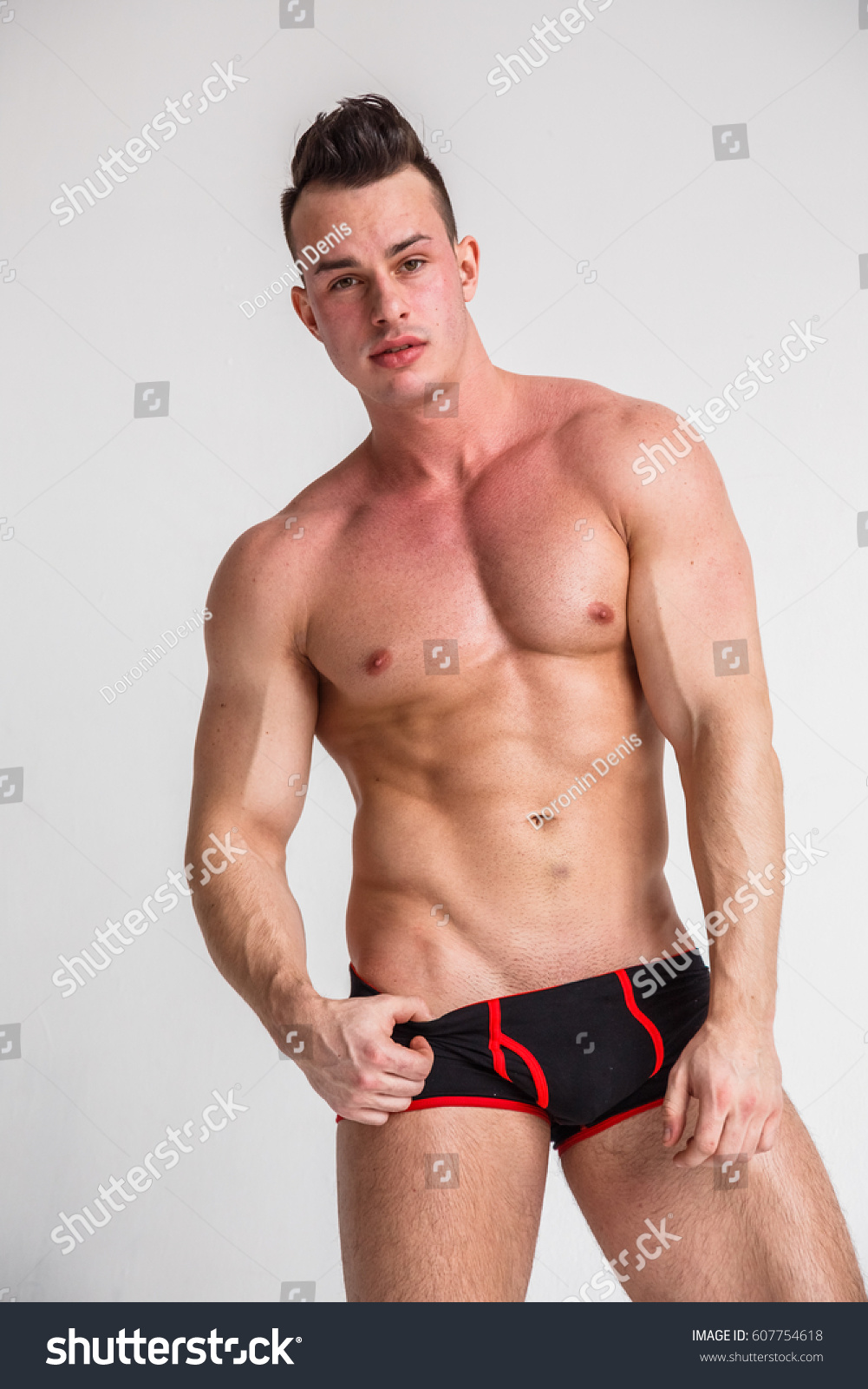 Beautiful Sexy Muscular Naked Man Posing Stock Photo Shutterstock